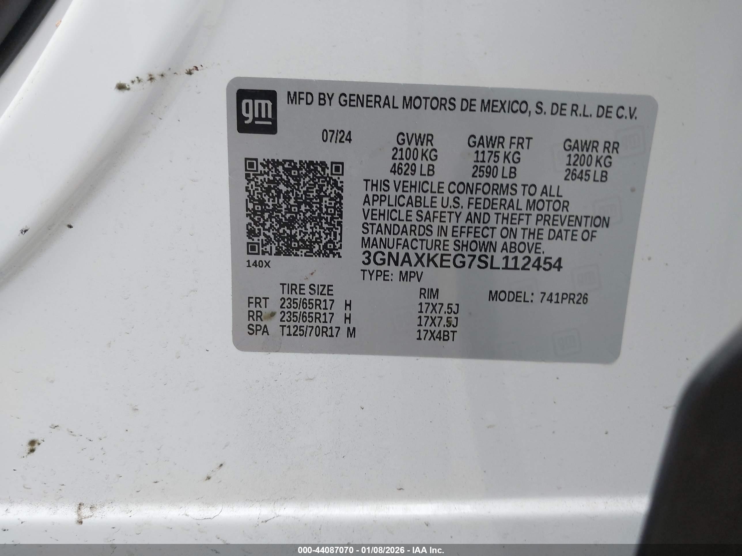 CHEVROLET EQUINOX image 9