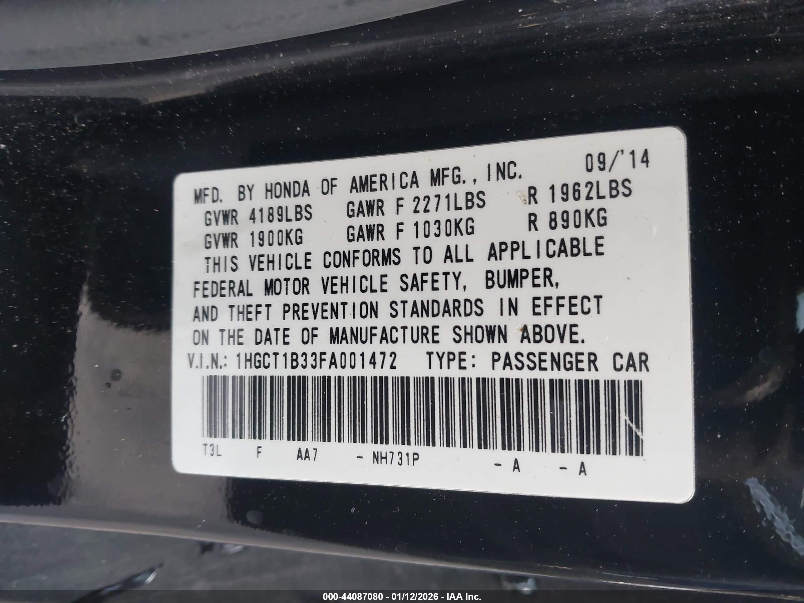 HONDA ACCORD image 9