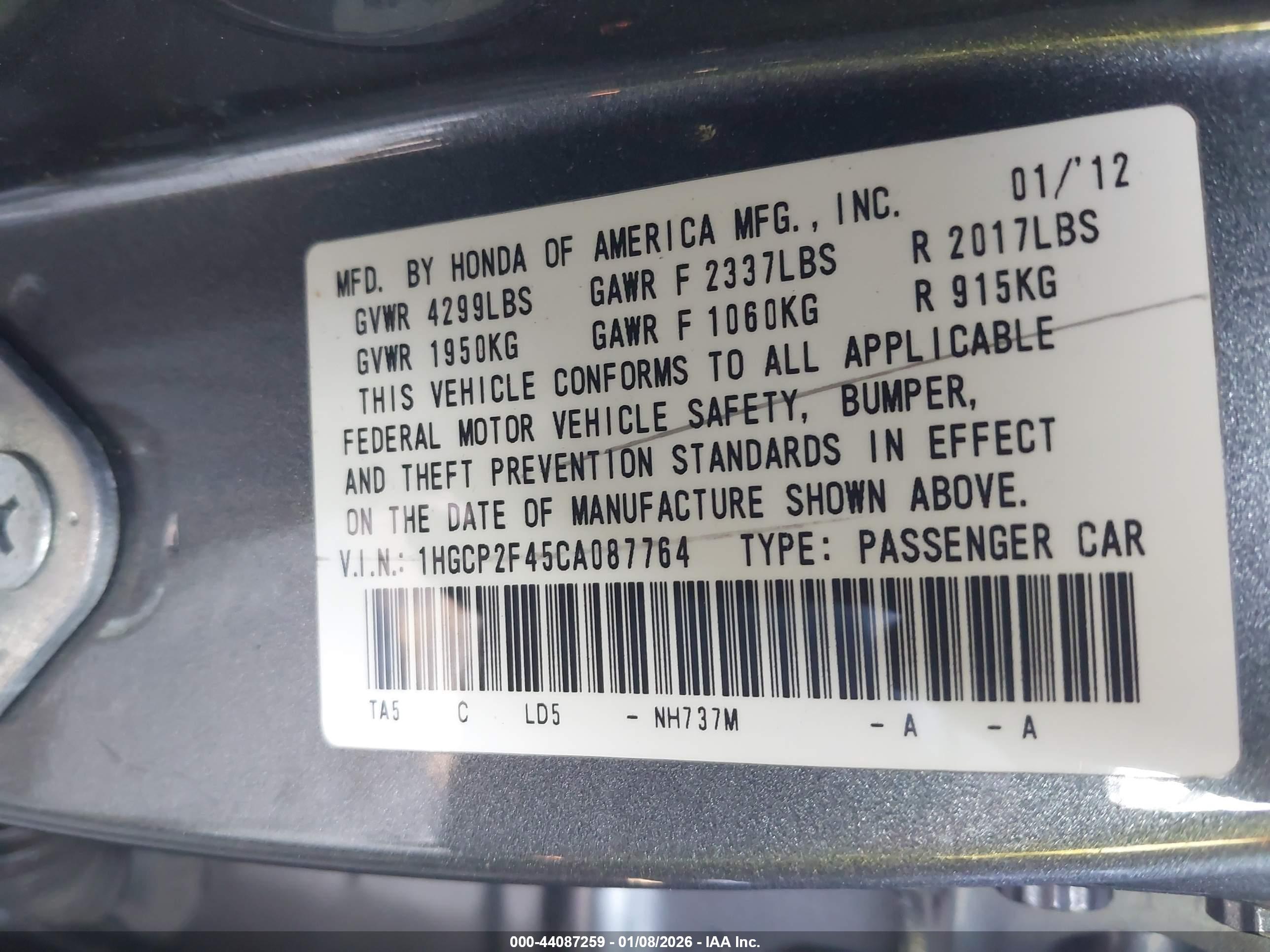 HONDA ACCORD image 9