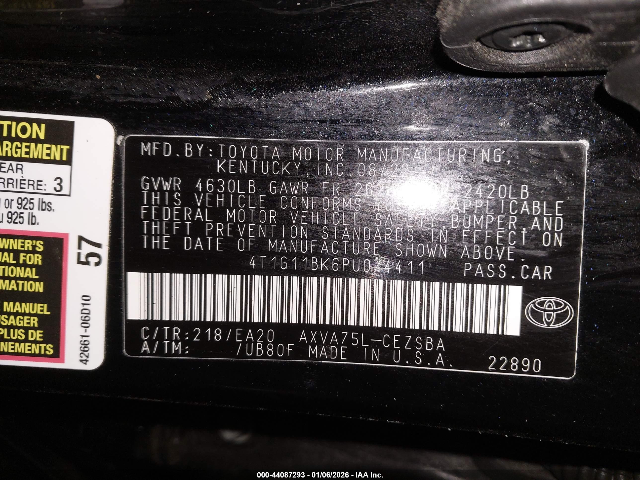 TOYOTA CAMRY image 9