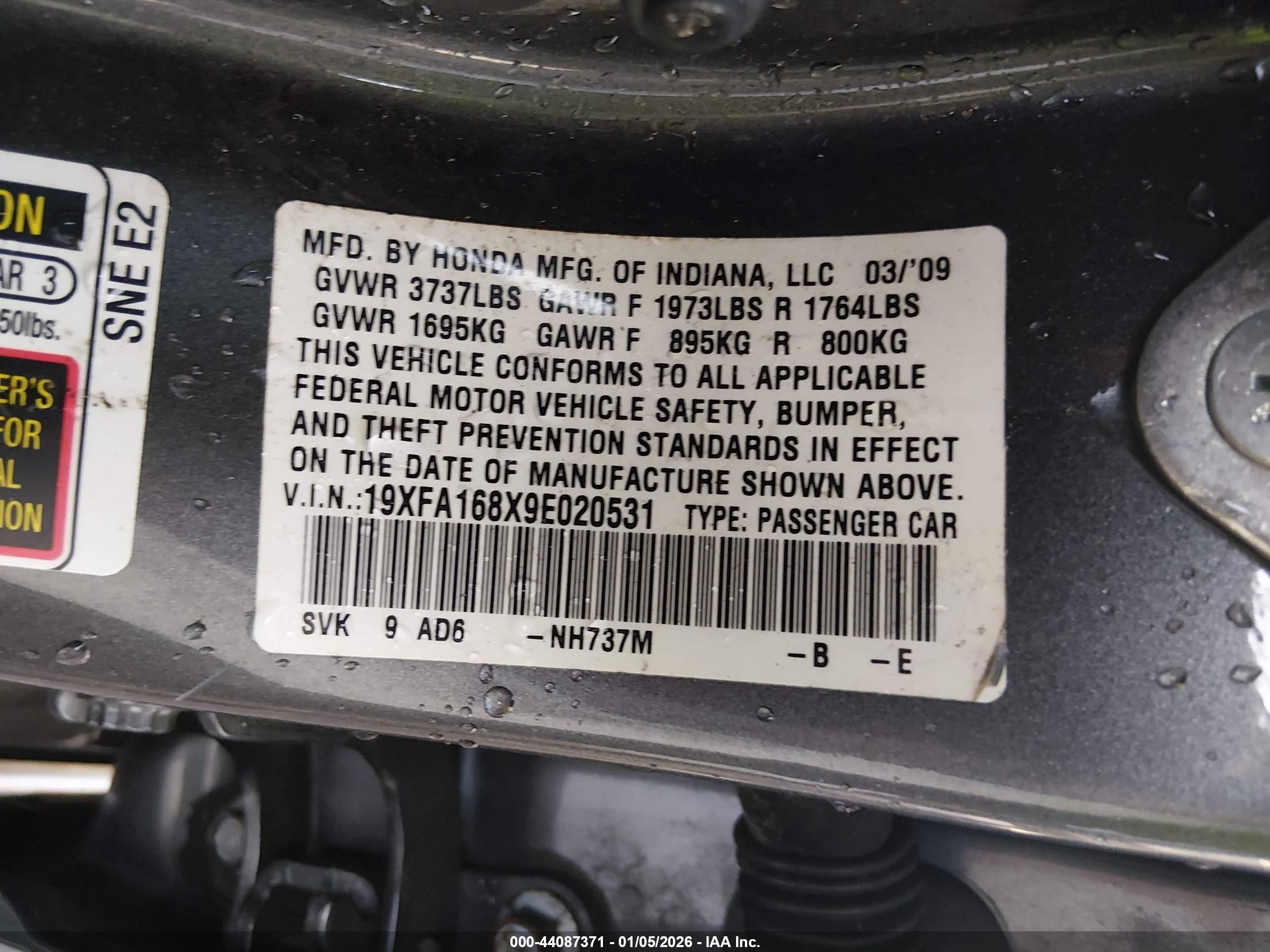 HONDA CIVIC image 9