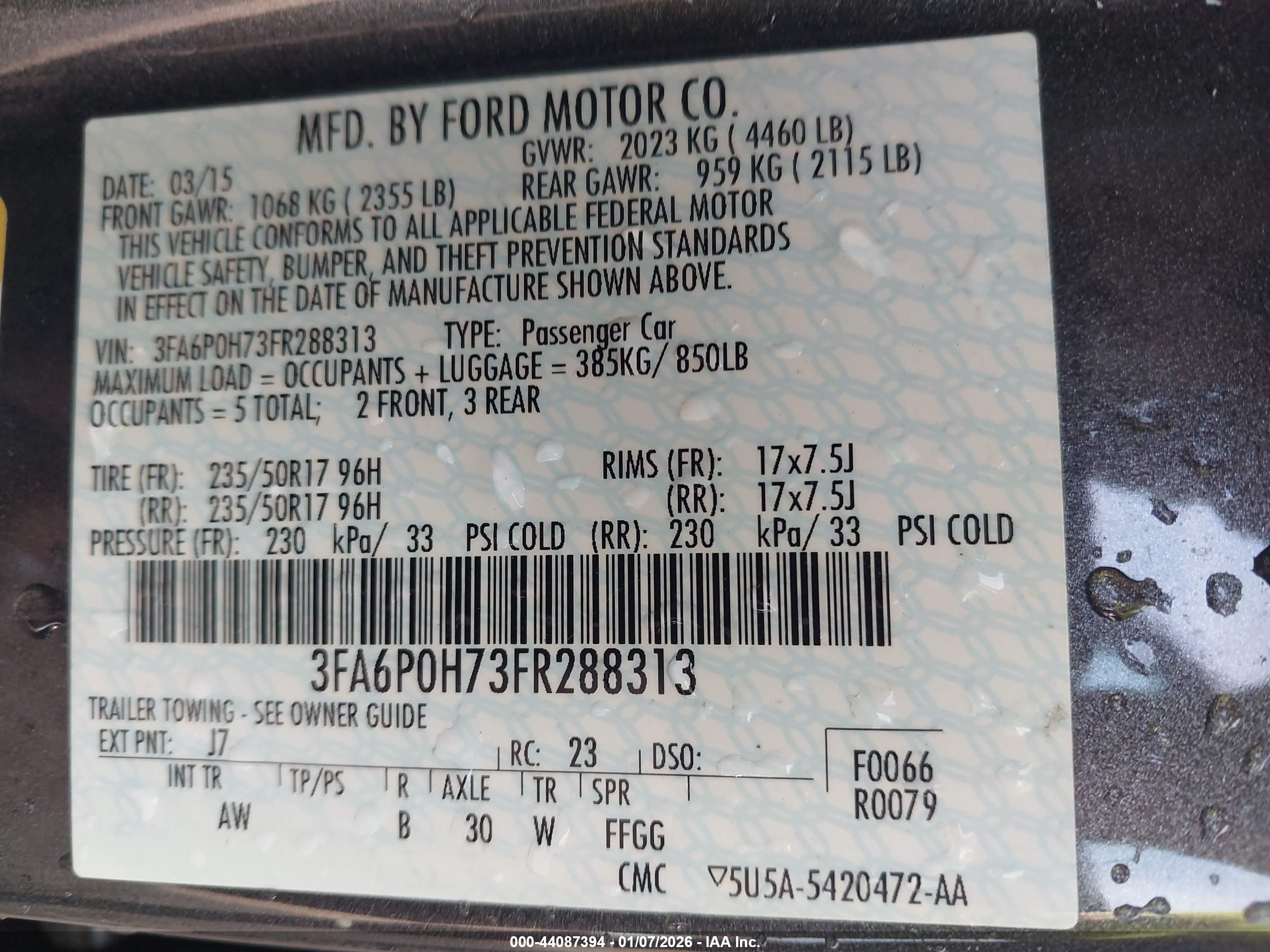 FORD FUSION image 9