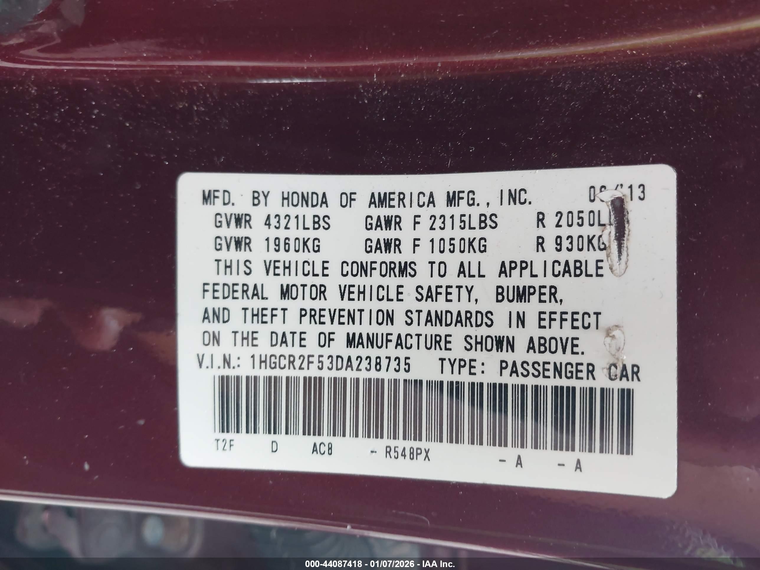 HONDA ACCORD image 9