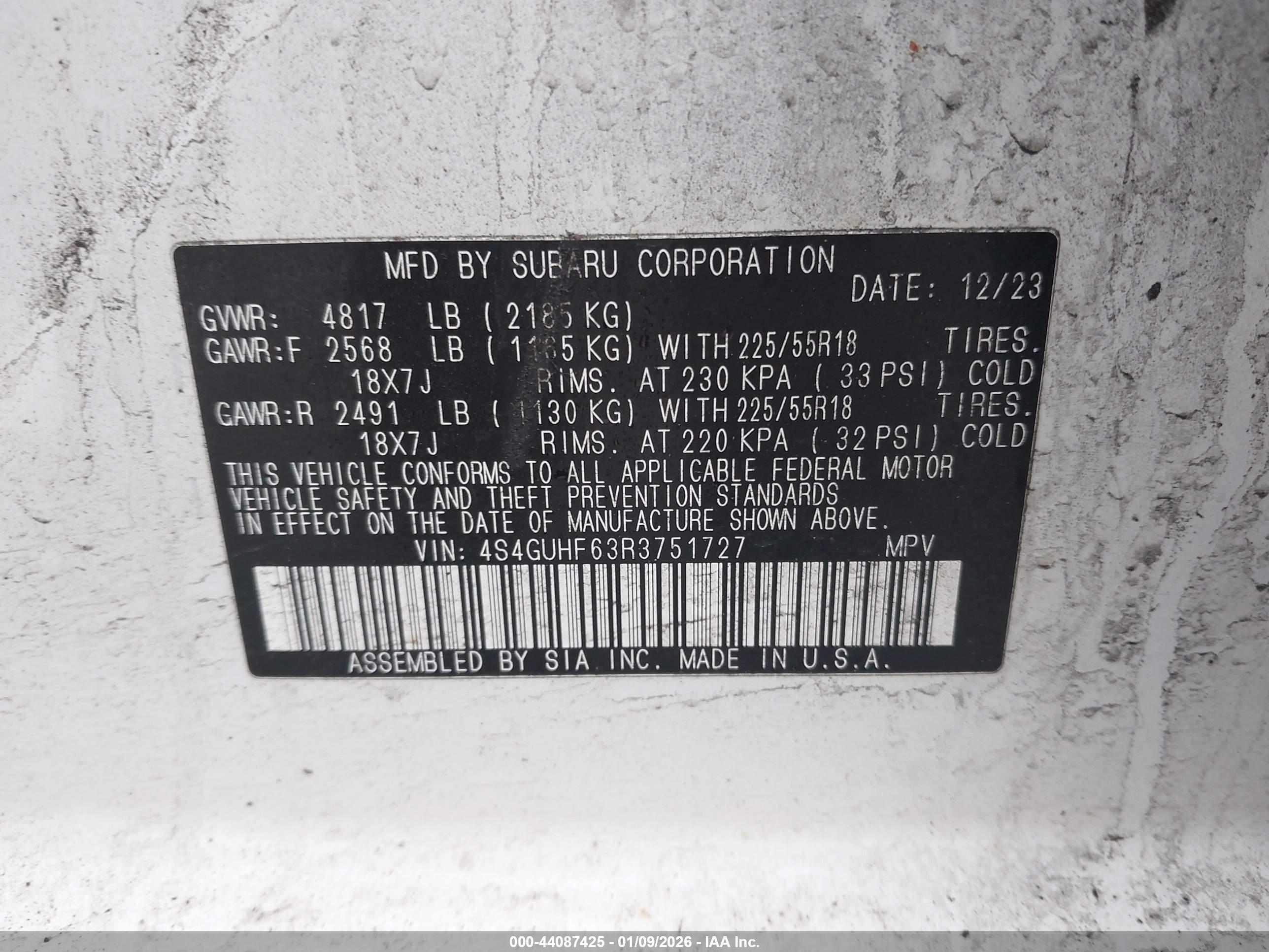 SUBARU CROSSTREK image 9