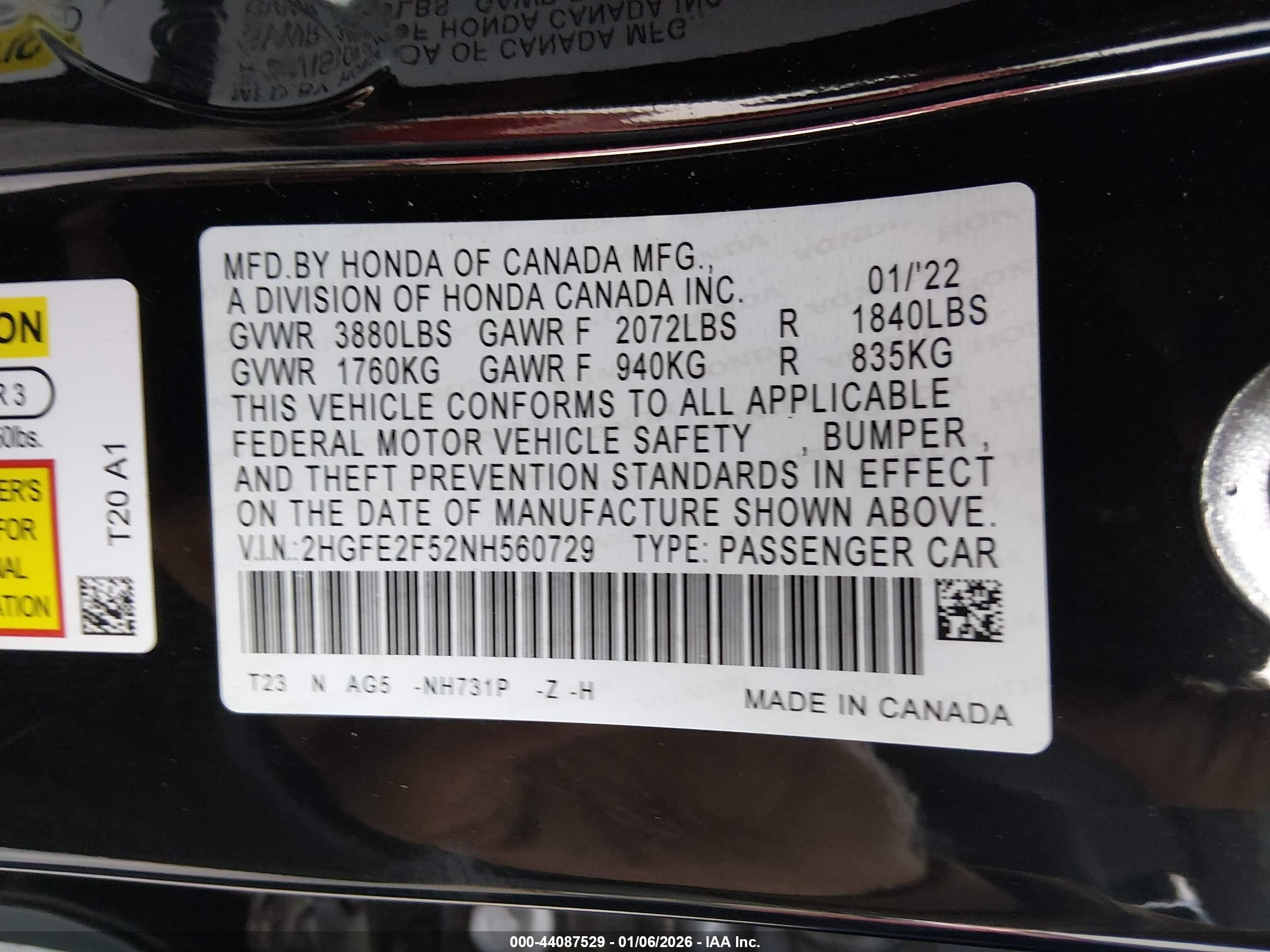 HONDA CIVIC image 9