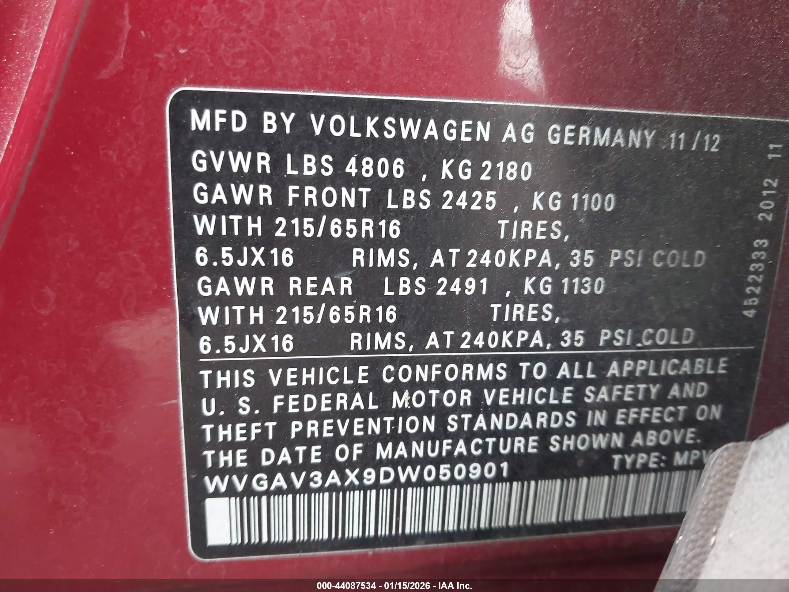 VOLKSWAGEN TIGUAN image 9