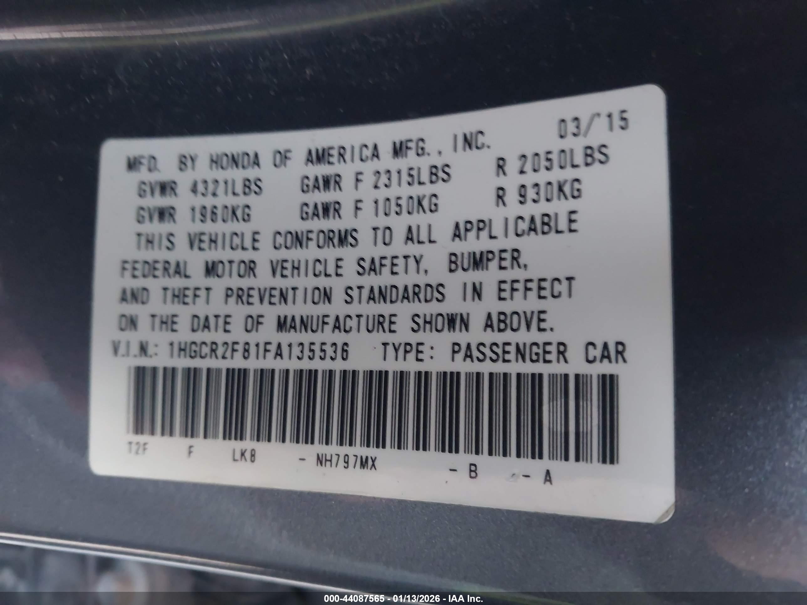 HONDA ACCORD image 9