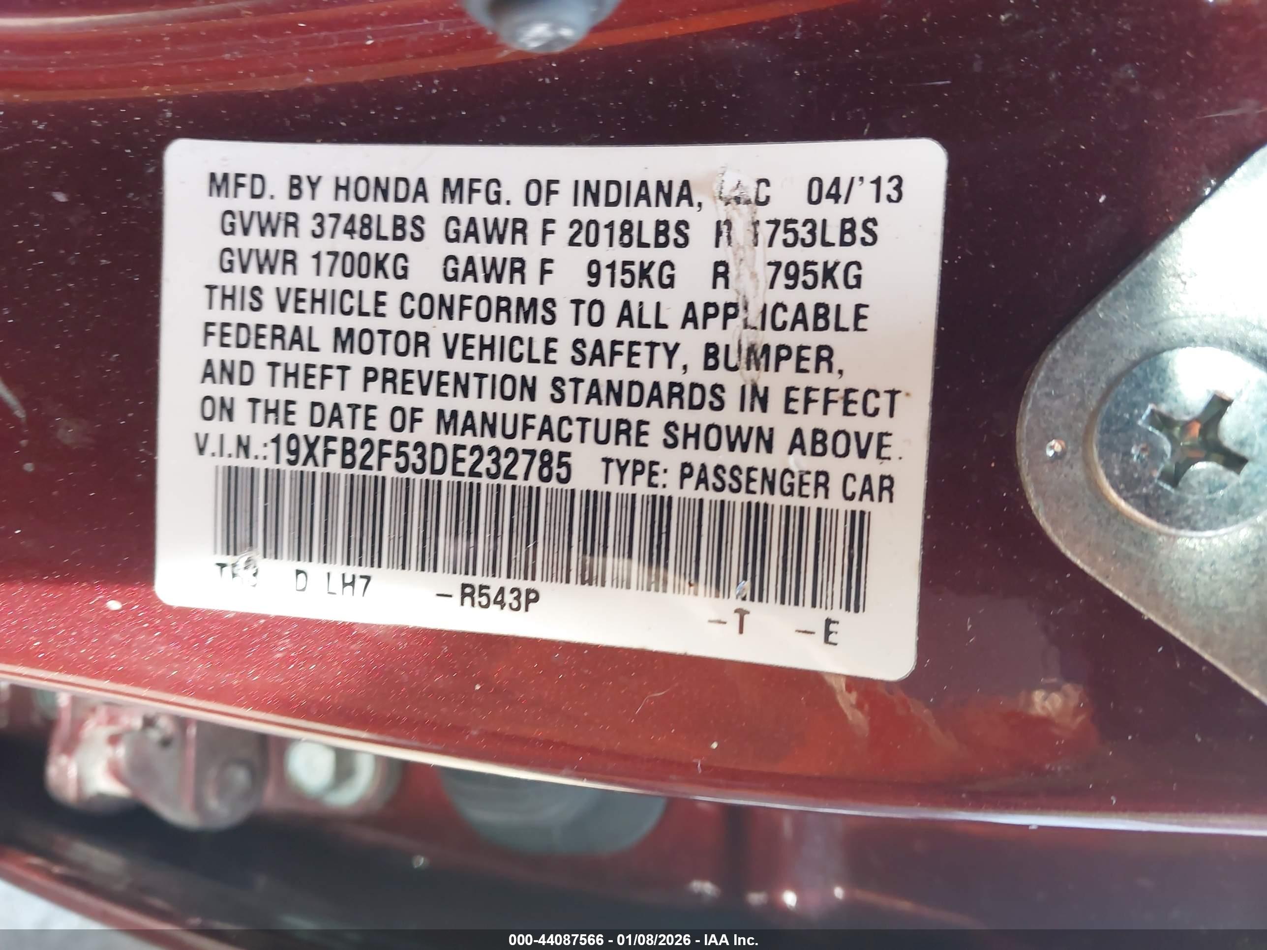 HONDA CIVIC image 9