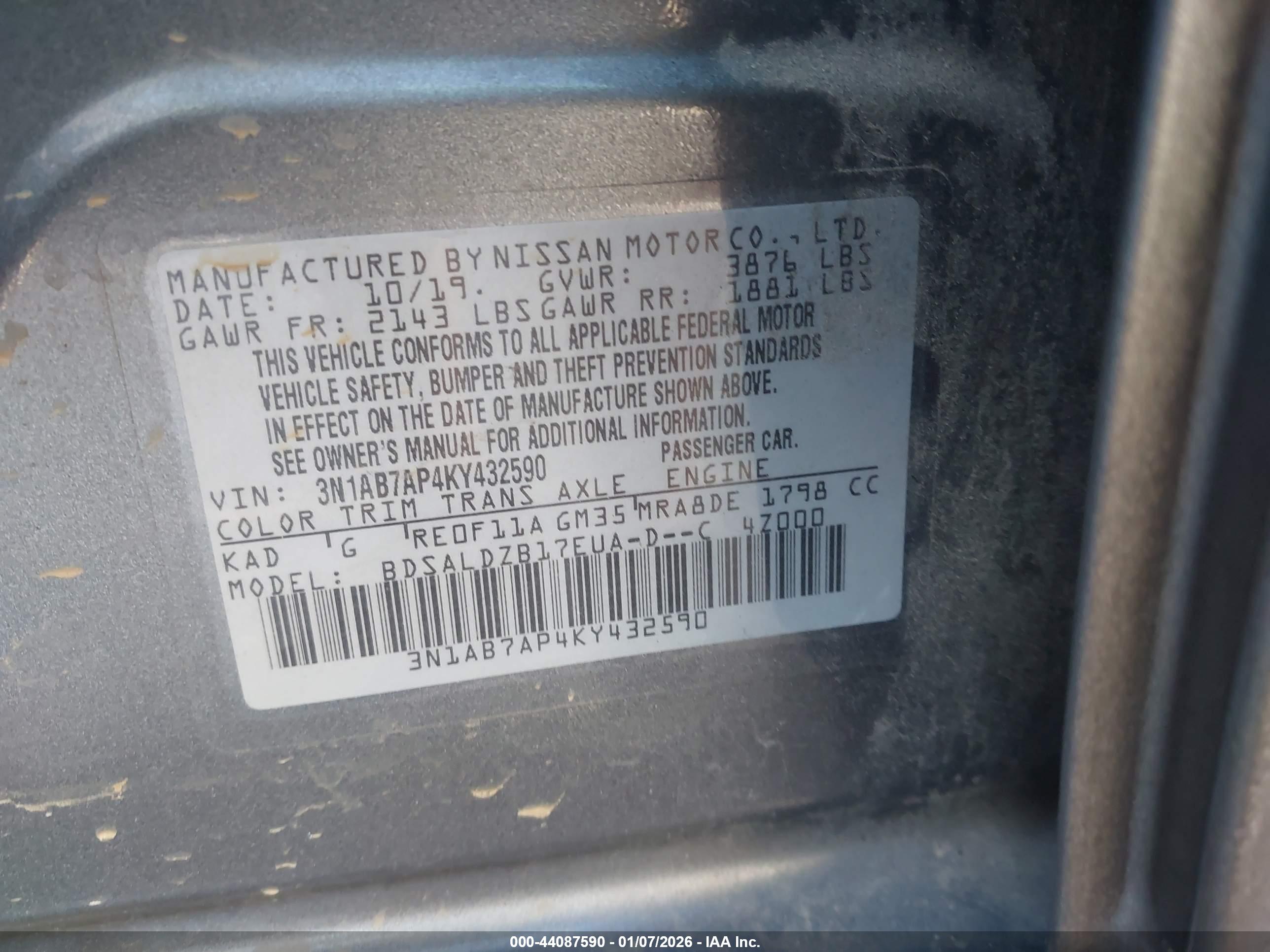 NISSAN SENTRA image 9
