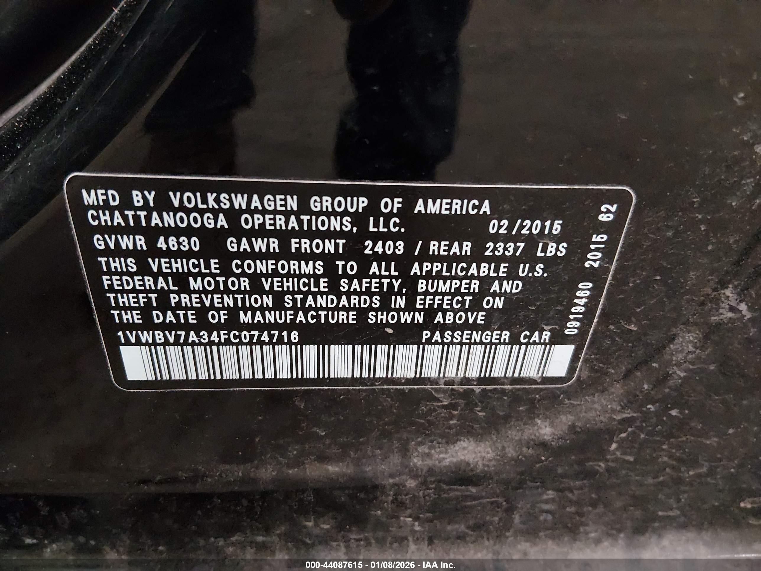 VOLKSWAGEN PASSAT image 9