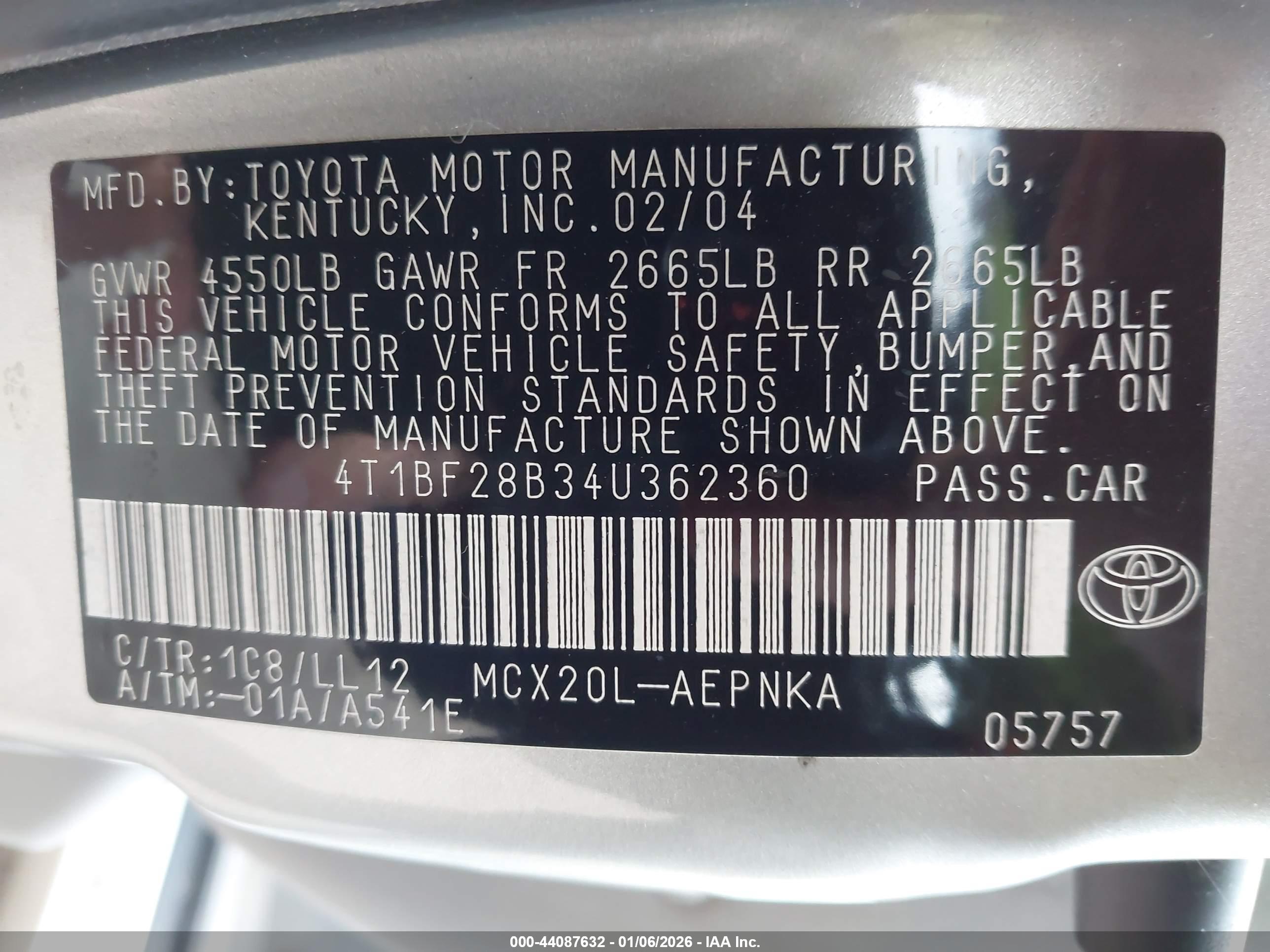 TOYOTA AVALON image 9