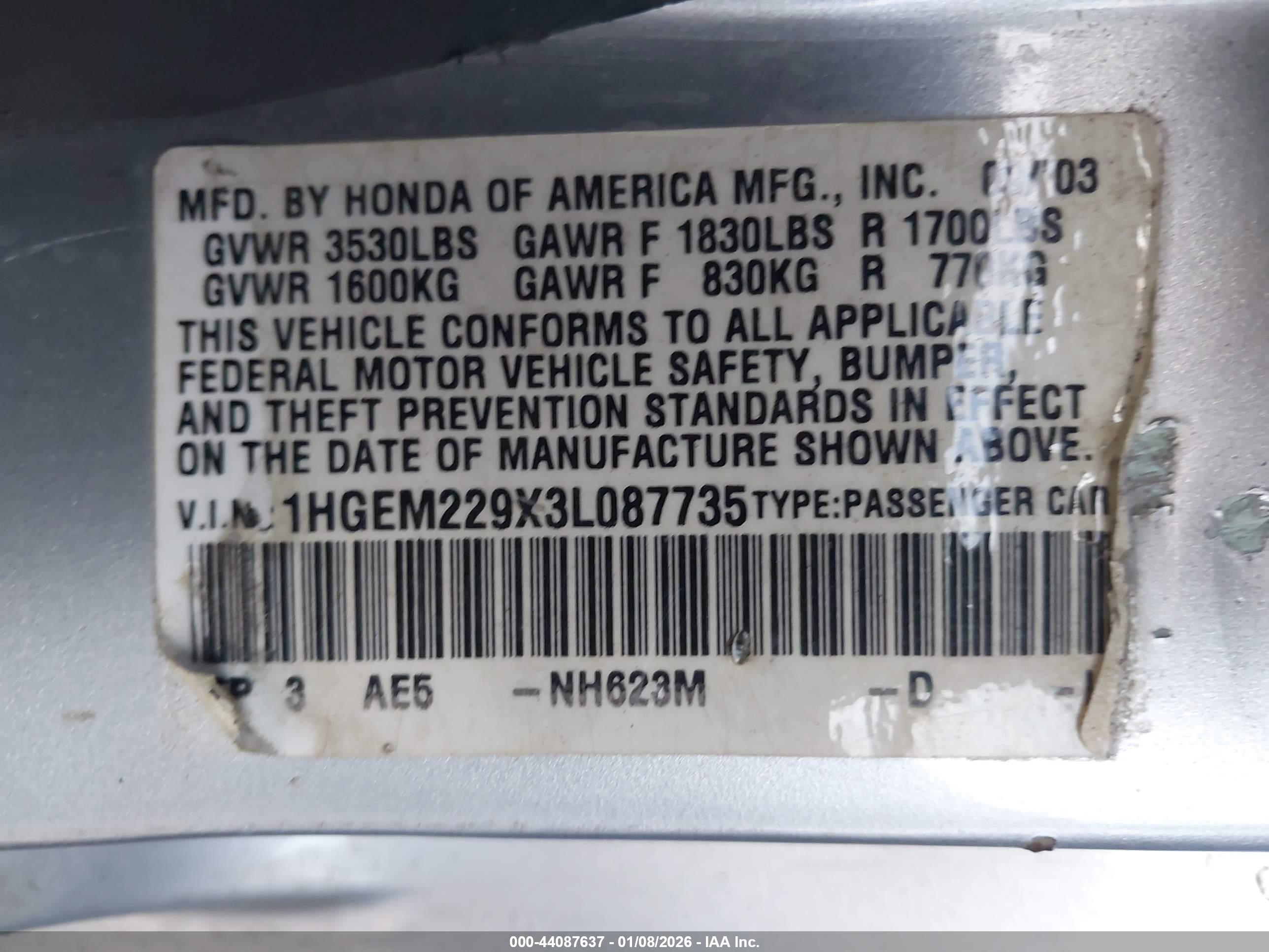 HONDA CIVIC image 9