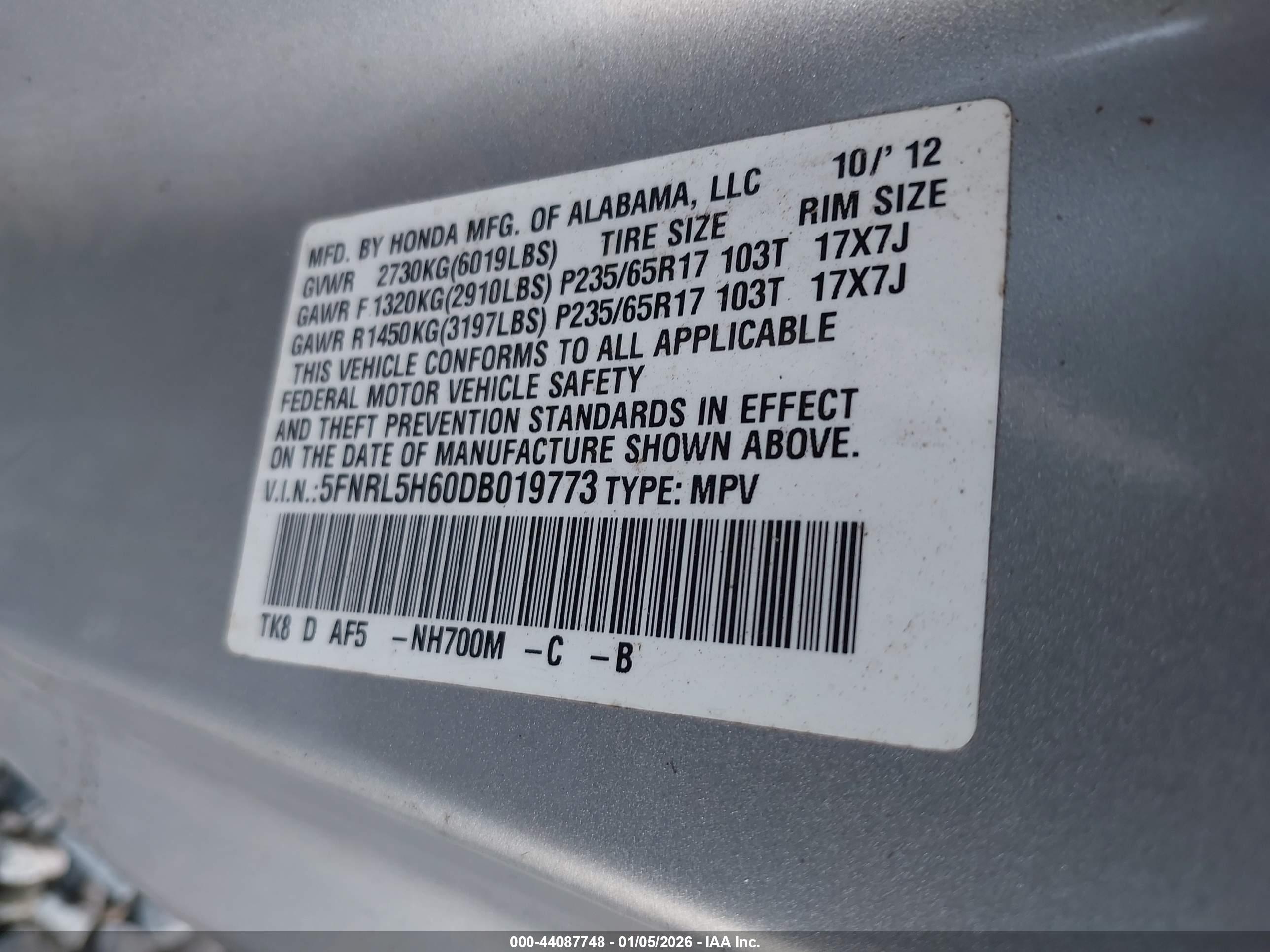 HONDA ODYSSEY image 9