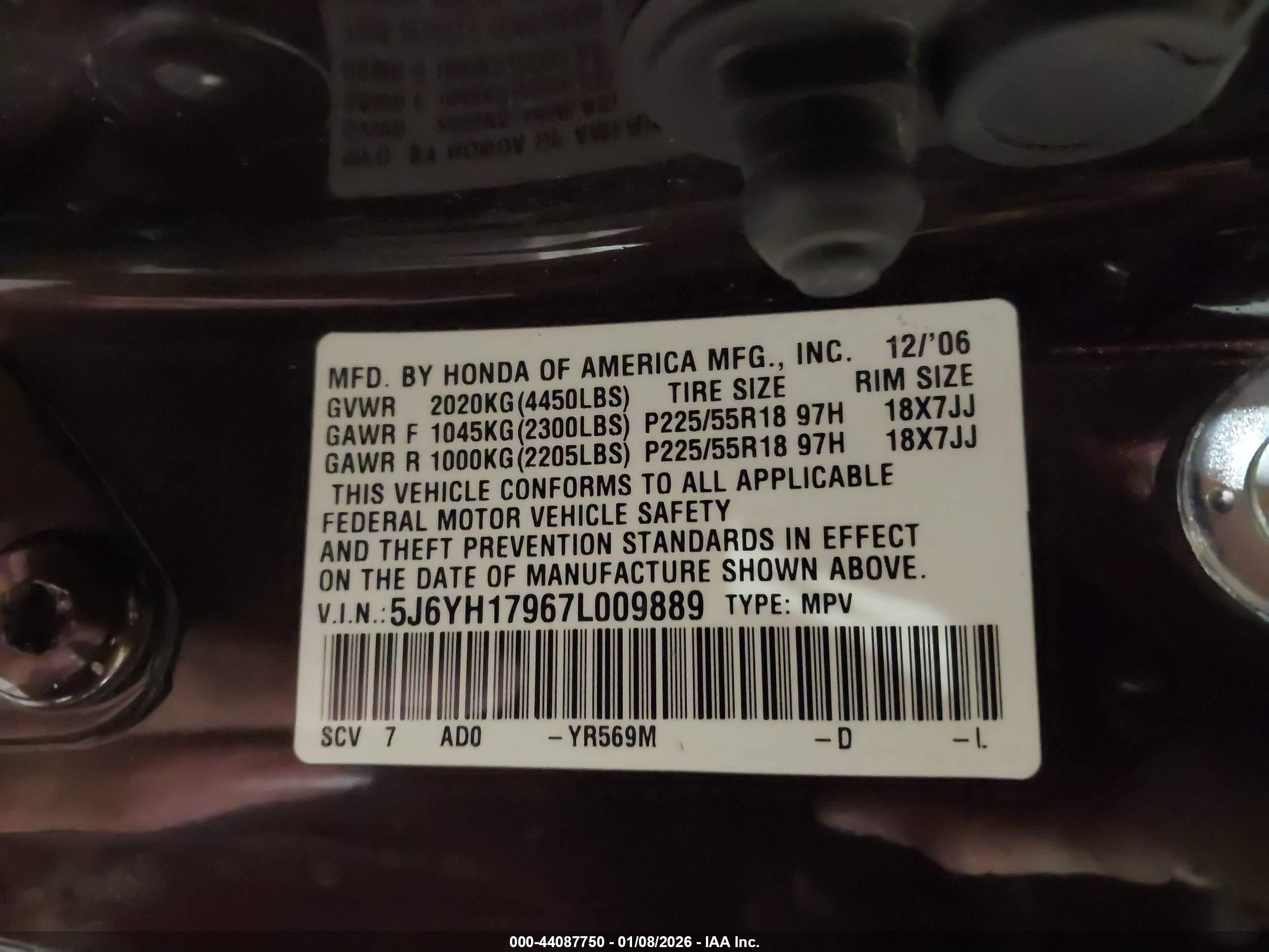 HONDA ELEMENT image 9