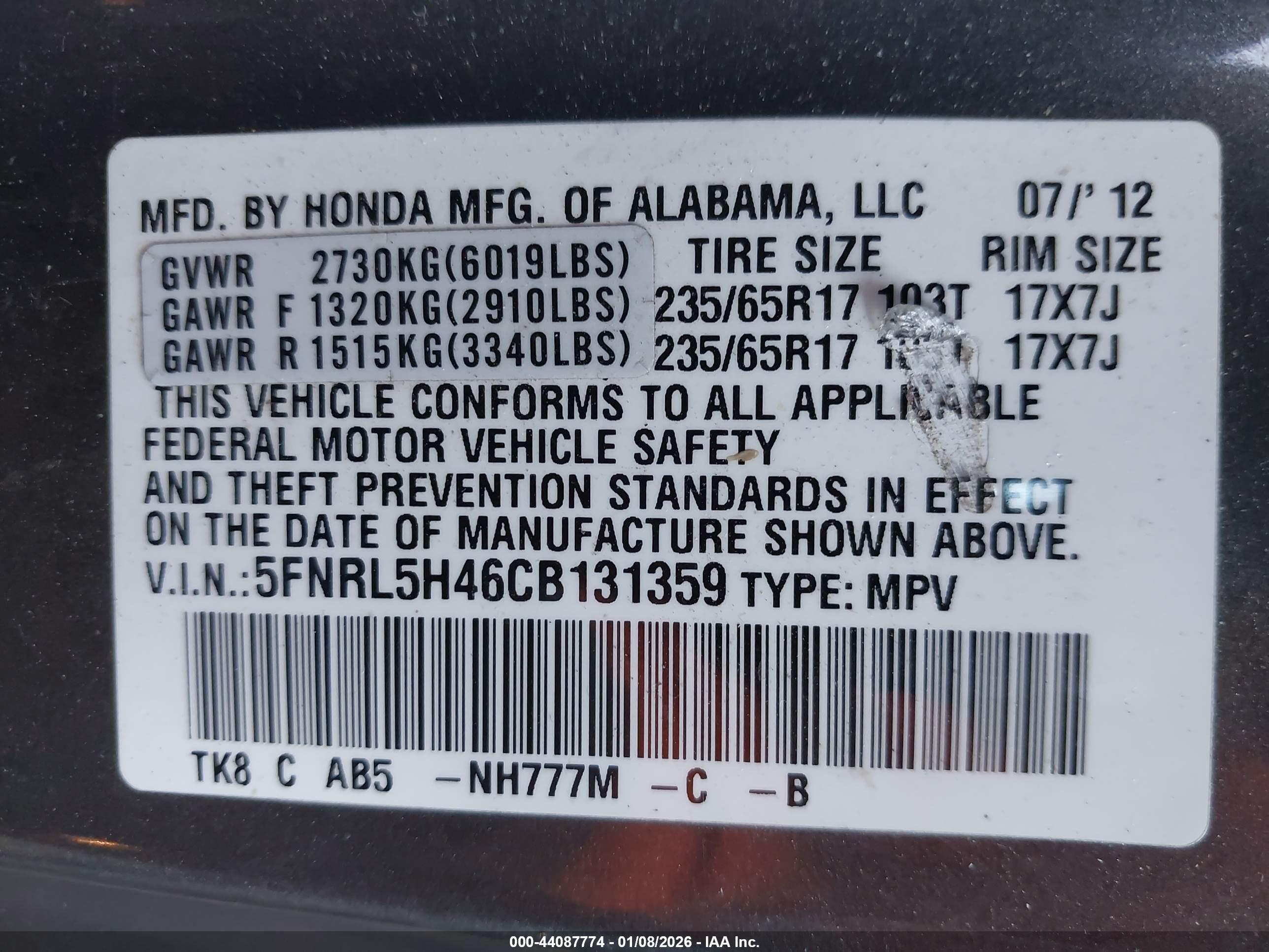 HONDA ODYSSEY image 9