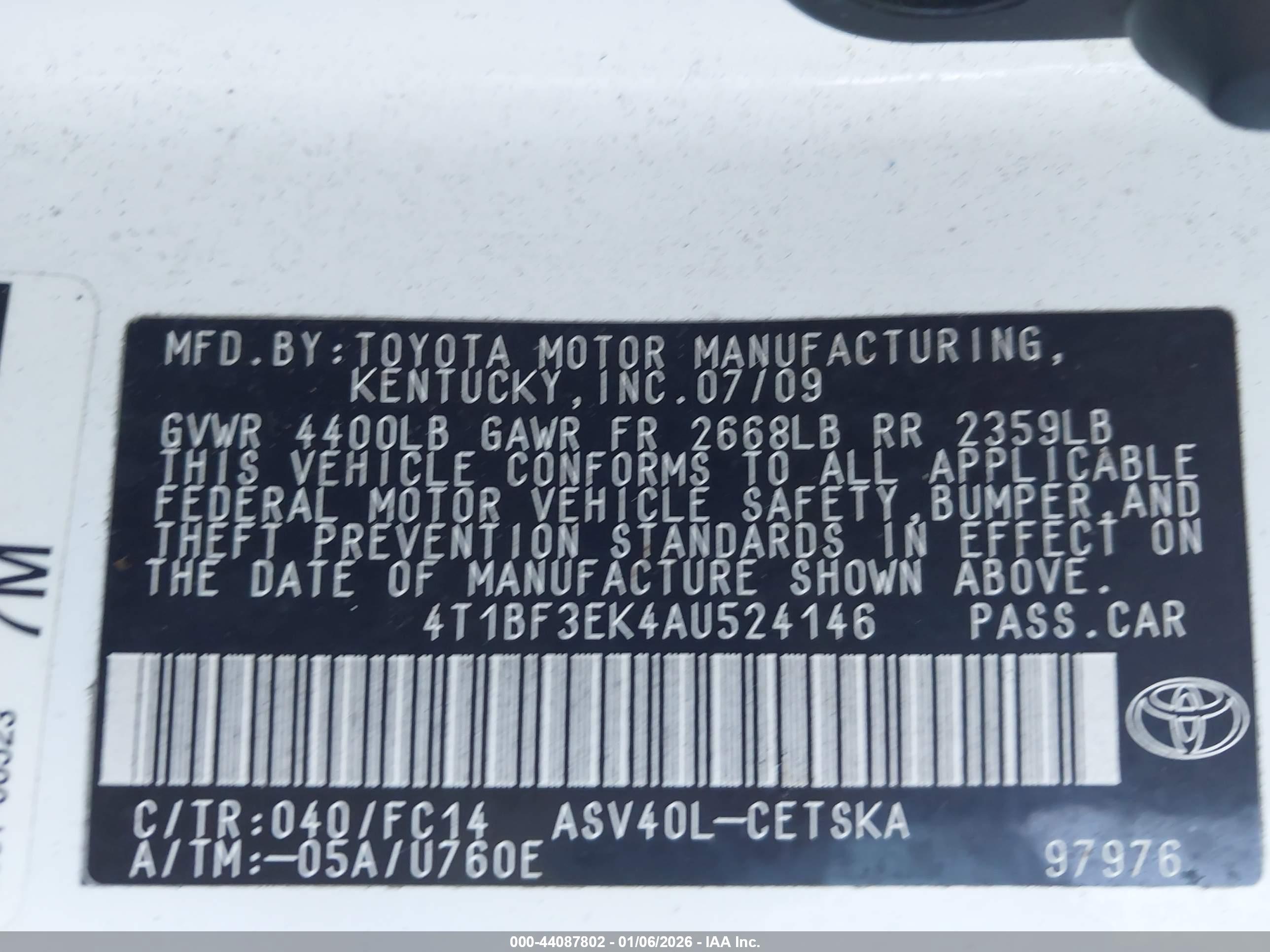 TOYOTA CAMRY image 9