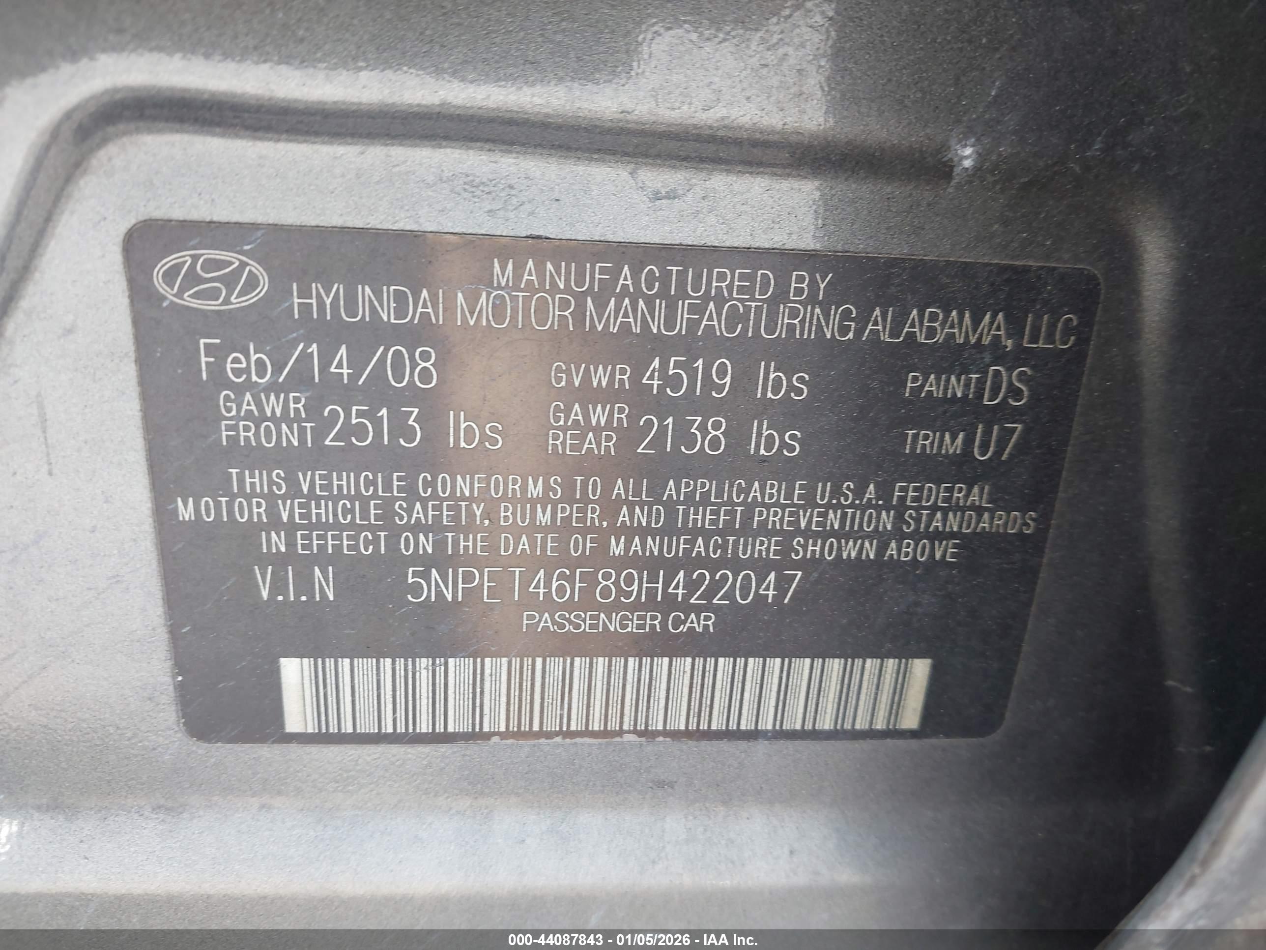 HYUNDAI SONATA image 9
