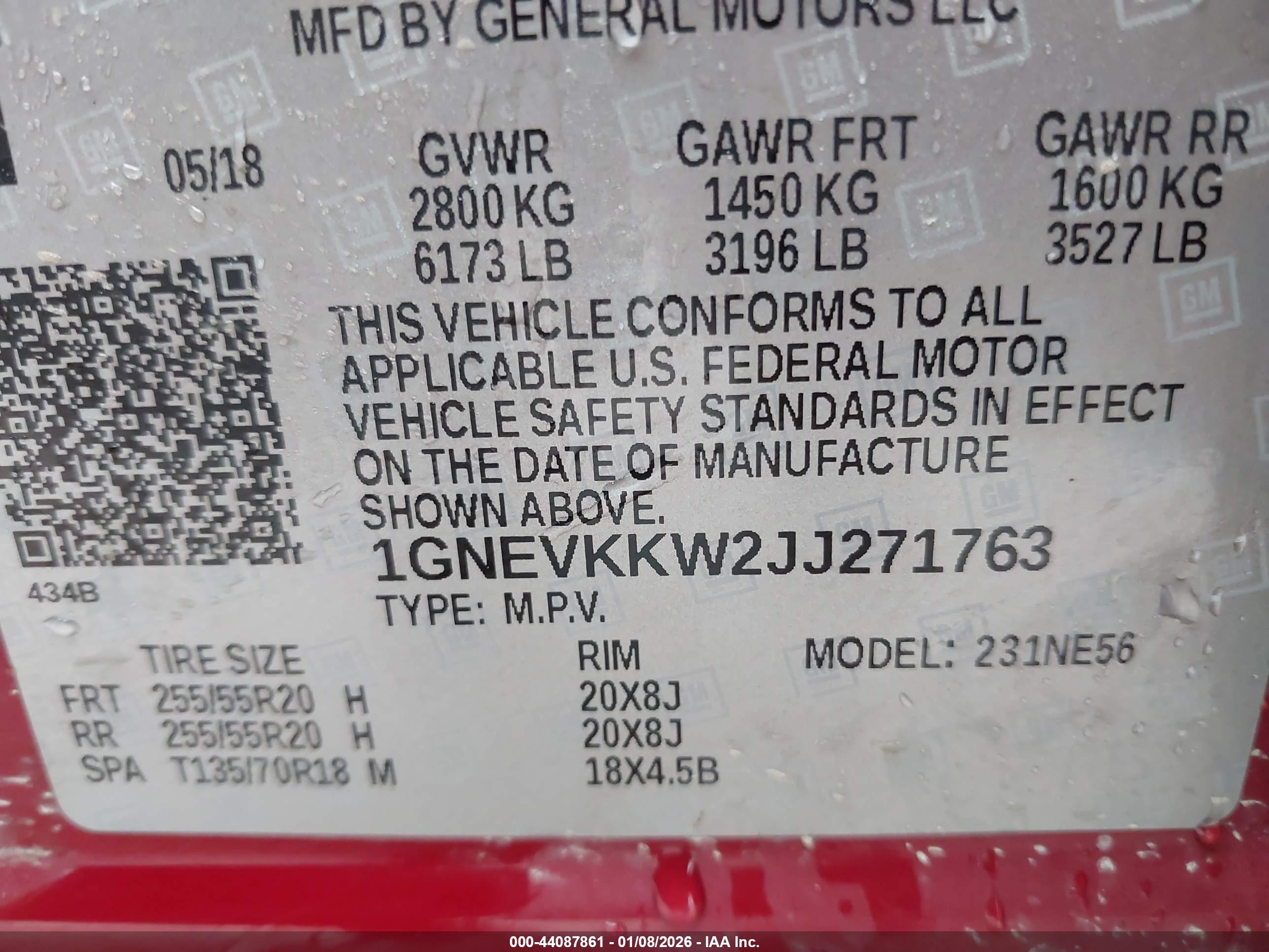CHEVROLET TRAVERSE image 9