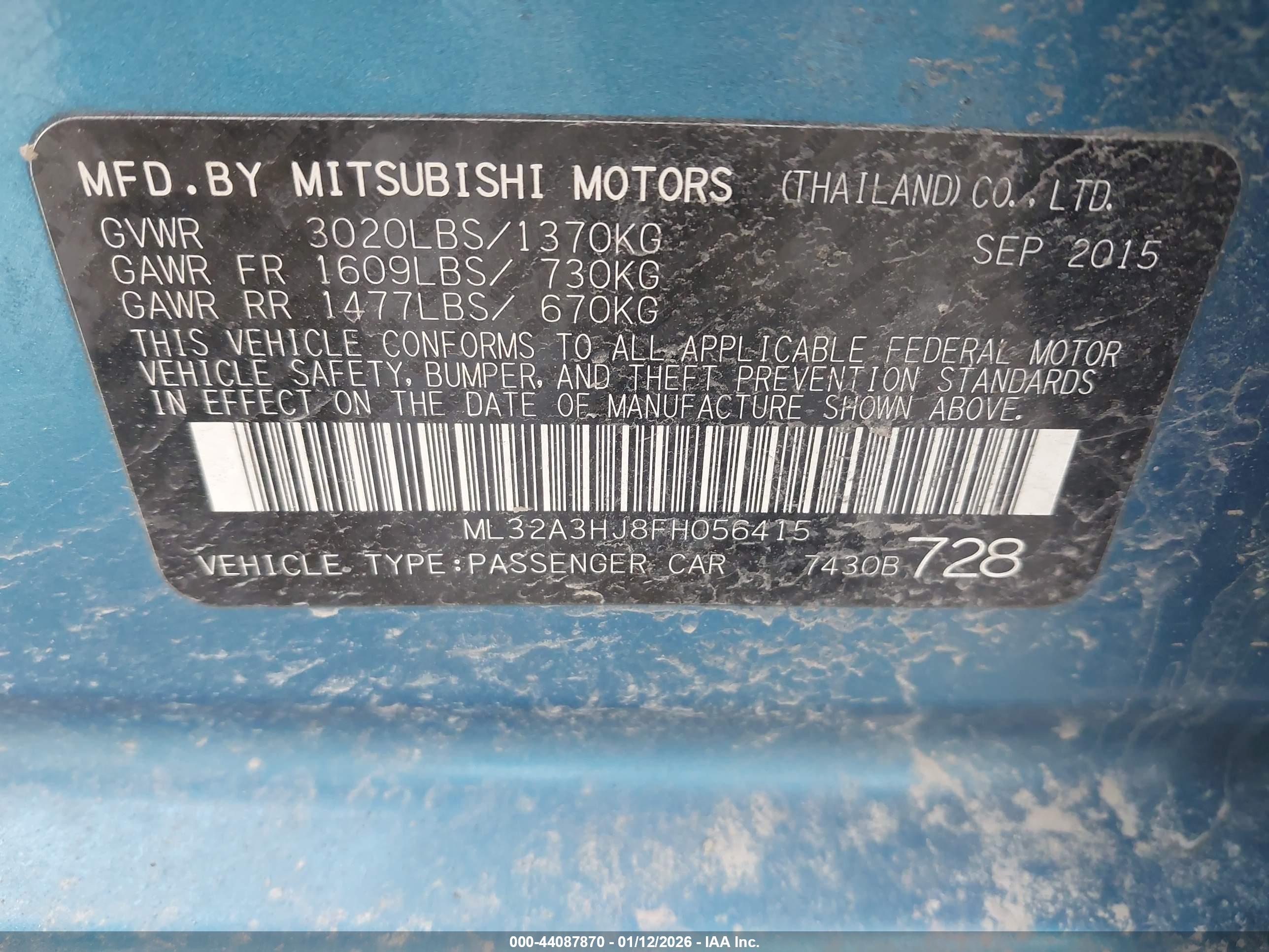 MITSUBISHI MIRAGE image 9