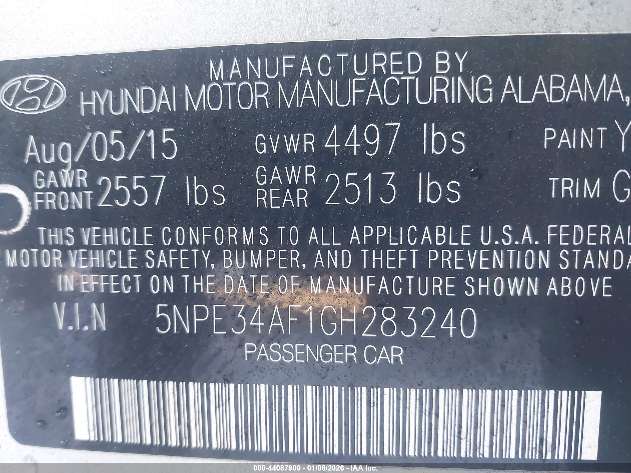 HYUNDAI SONATA image 9