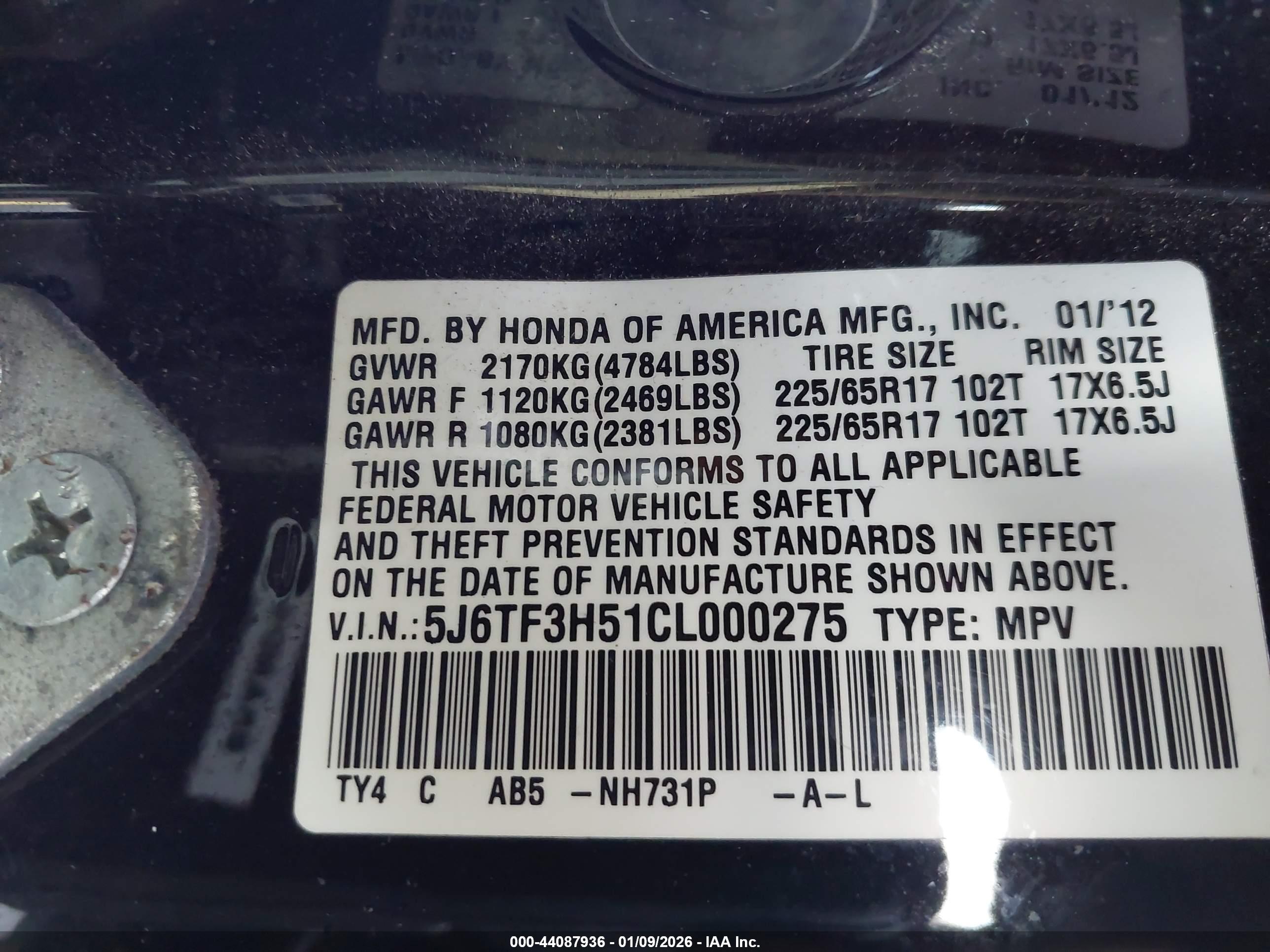 HONDA CROSSTOUR image 9