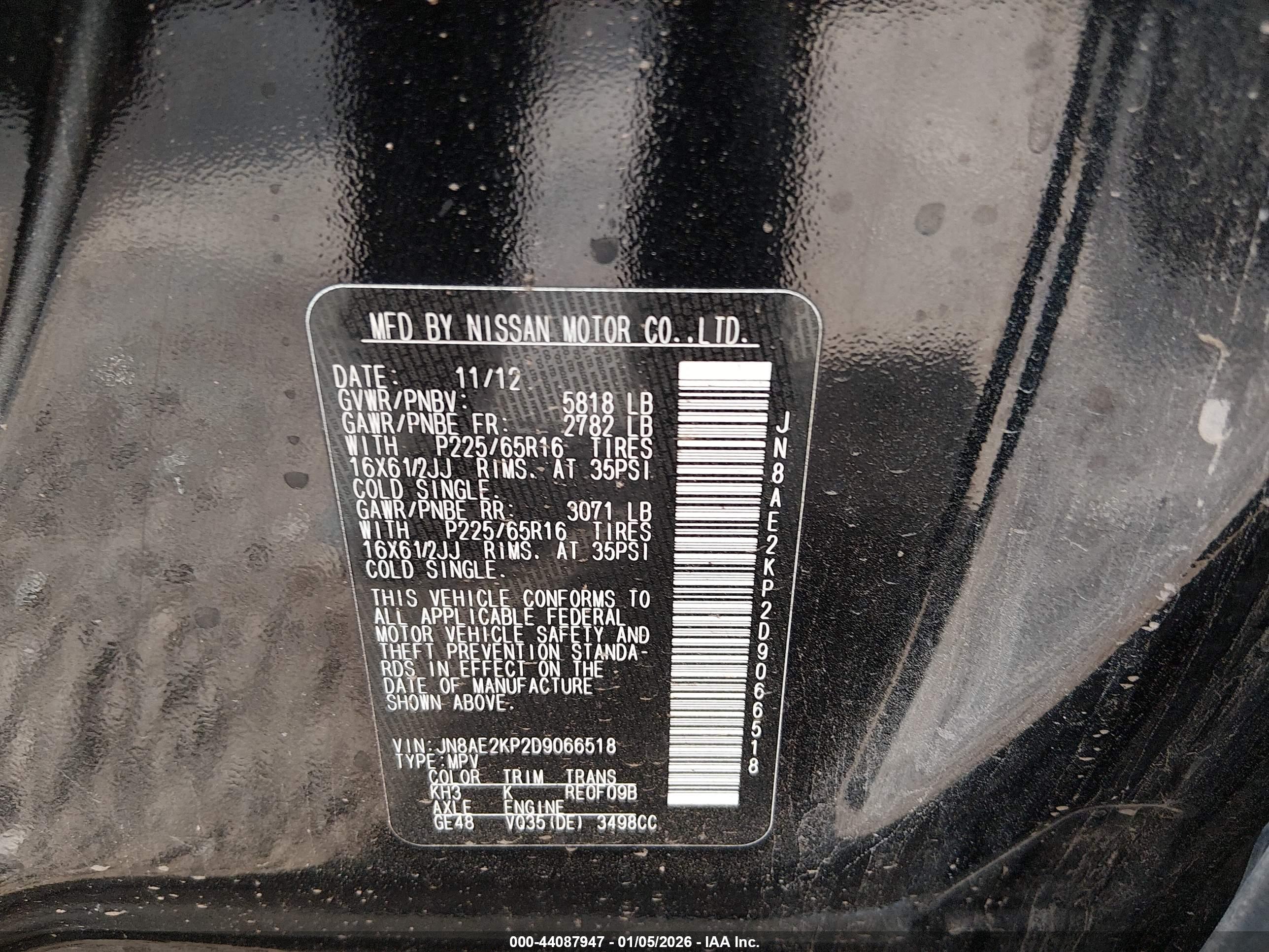 NISSAN QUEST image 9