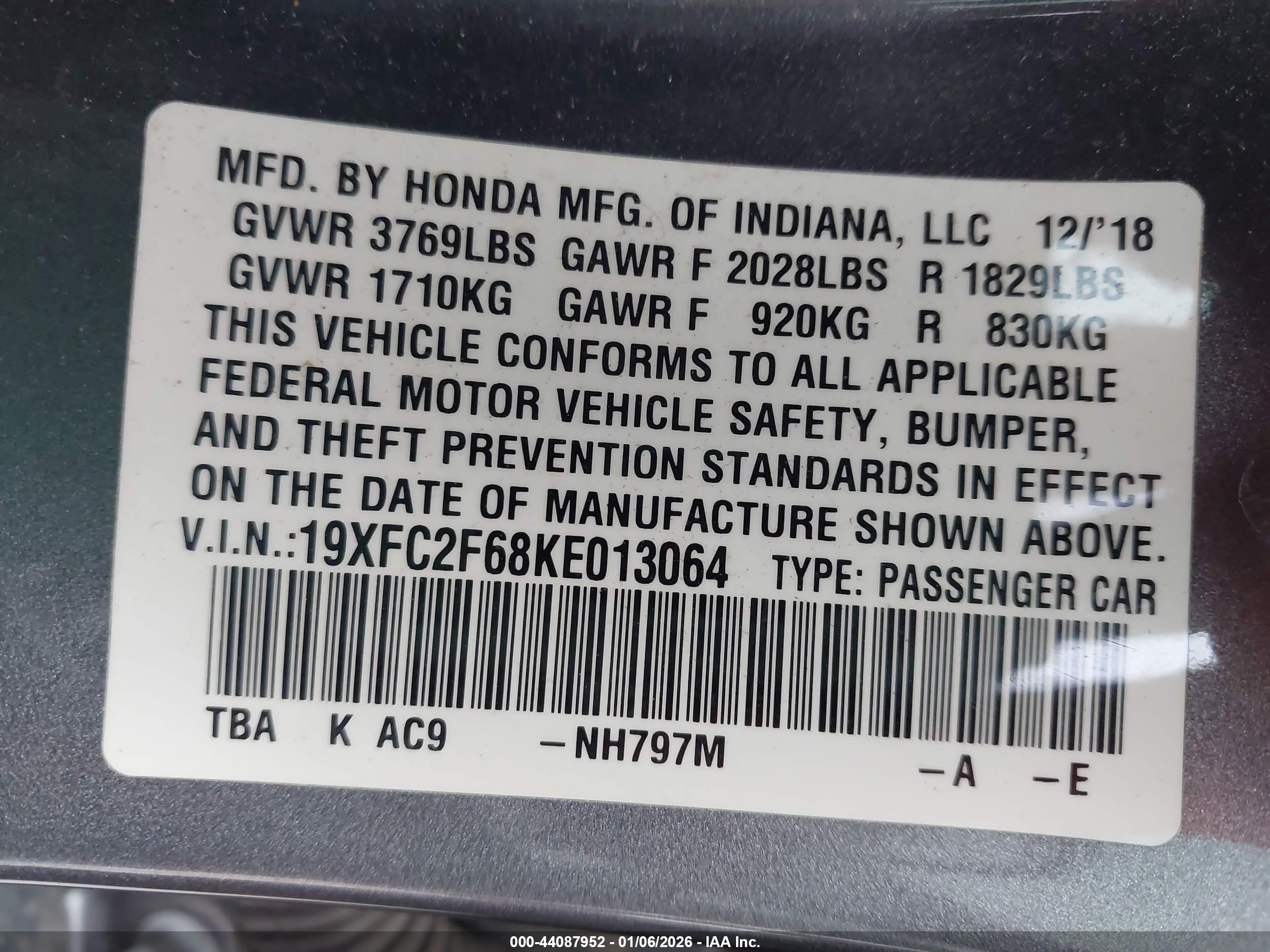 HONDA CIVIC image 9