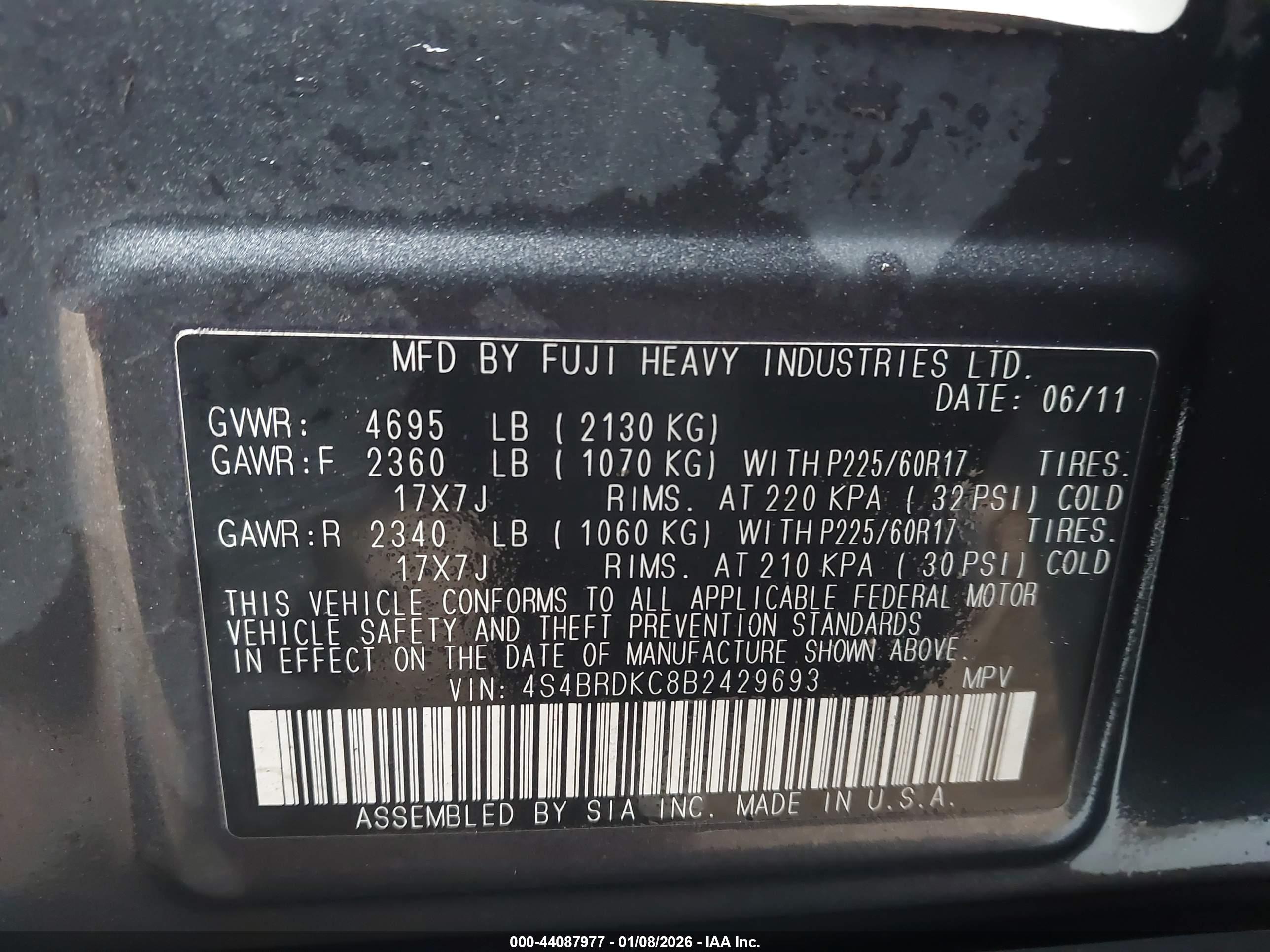 SUBARU OUTBACK image 9
