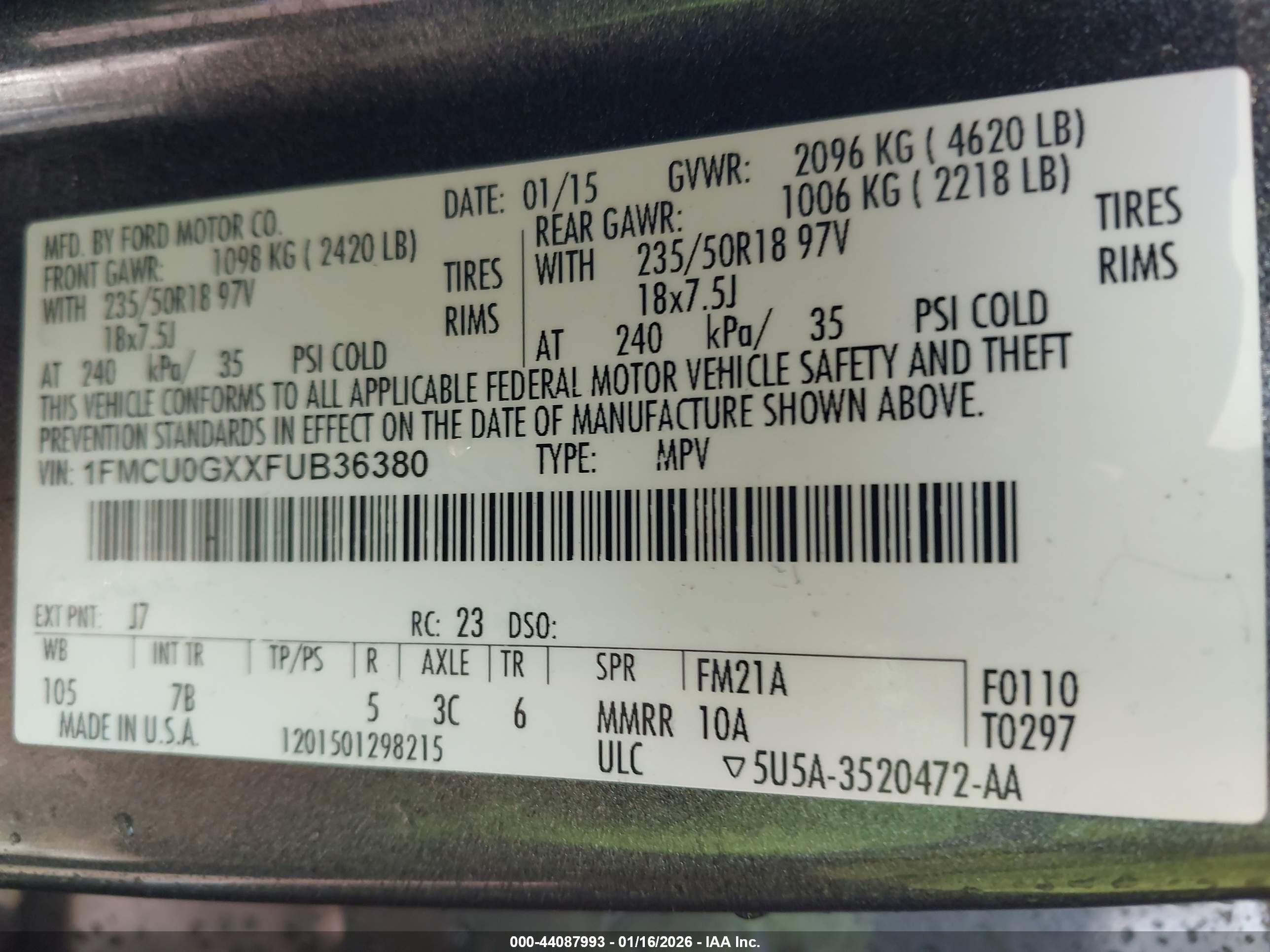 FORD ESCAPE image 9