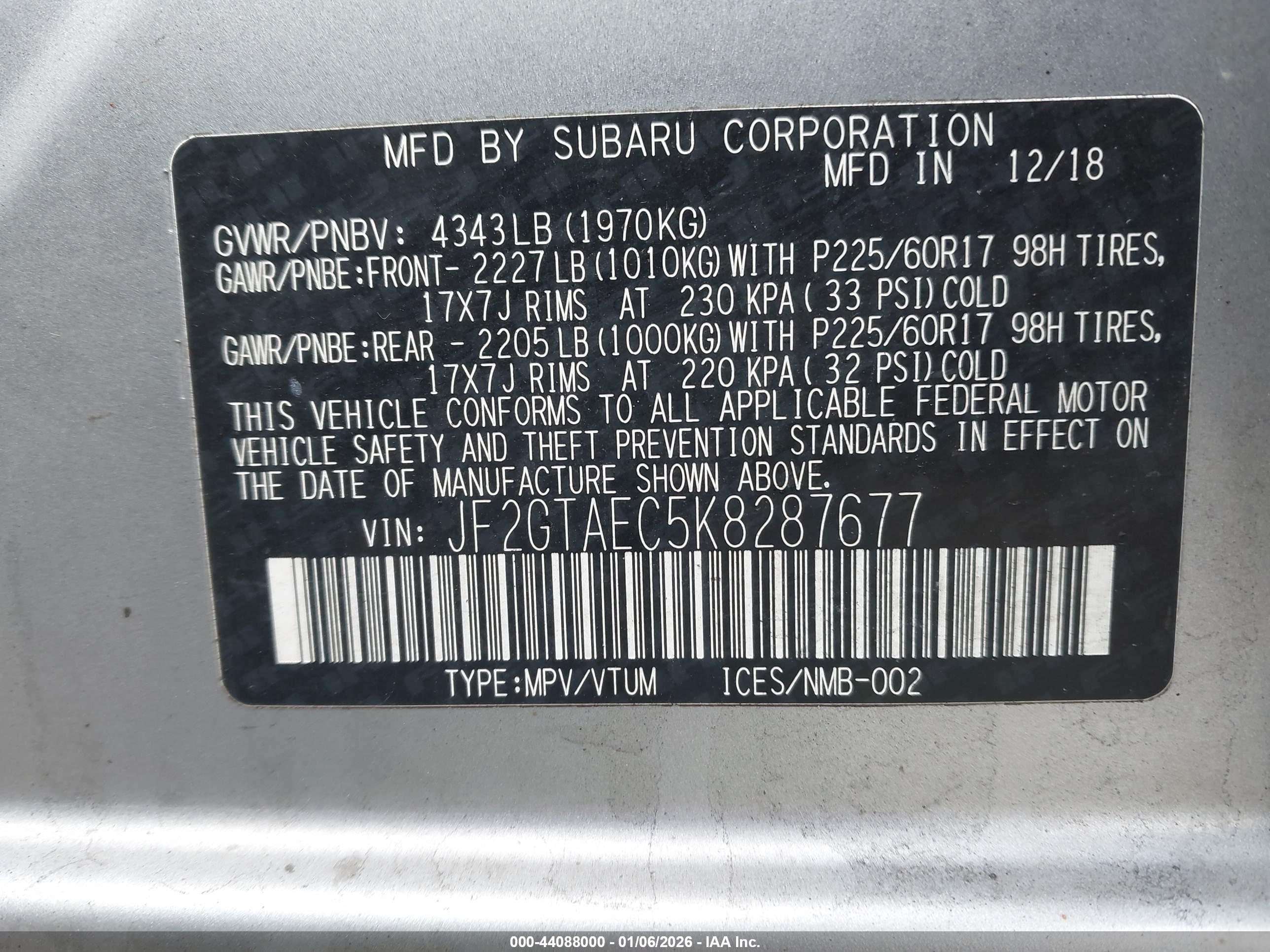 SUBARU CROSSTREK image 9