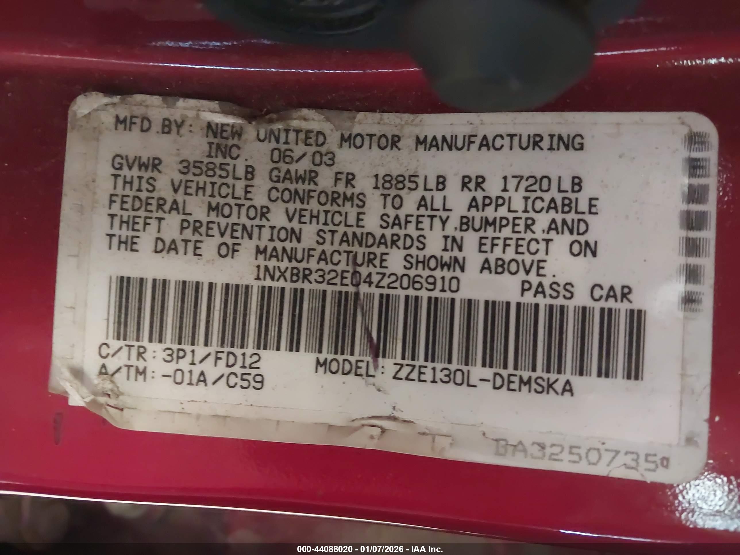 TOYOTA COROLLA image 9