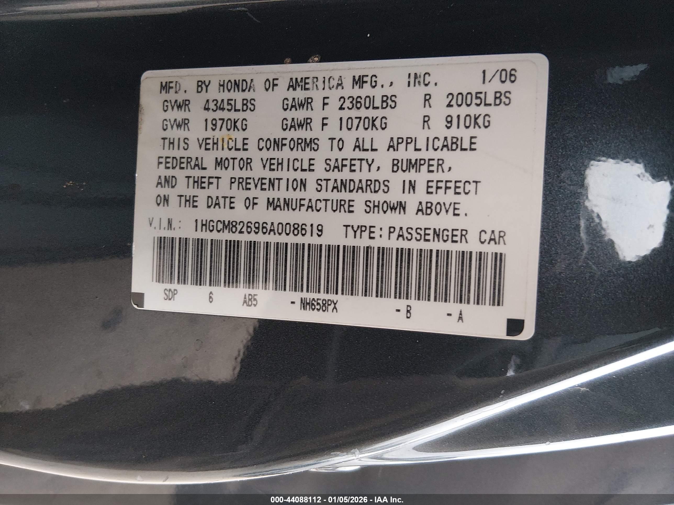 HONDA ACCORD image 9