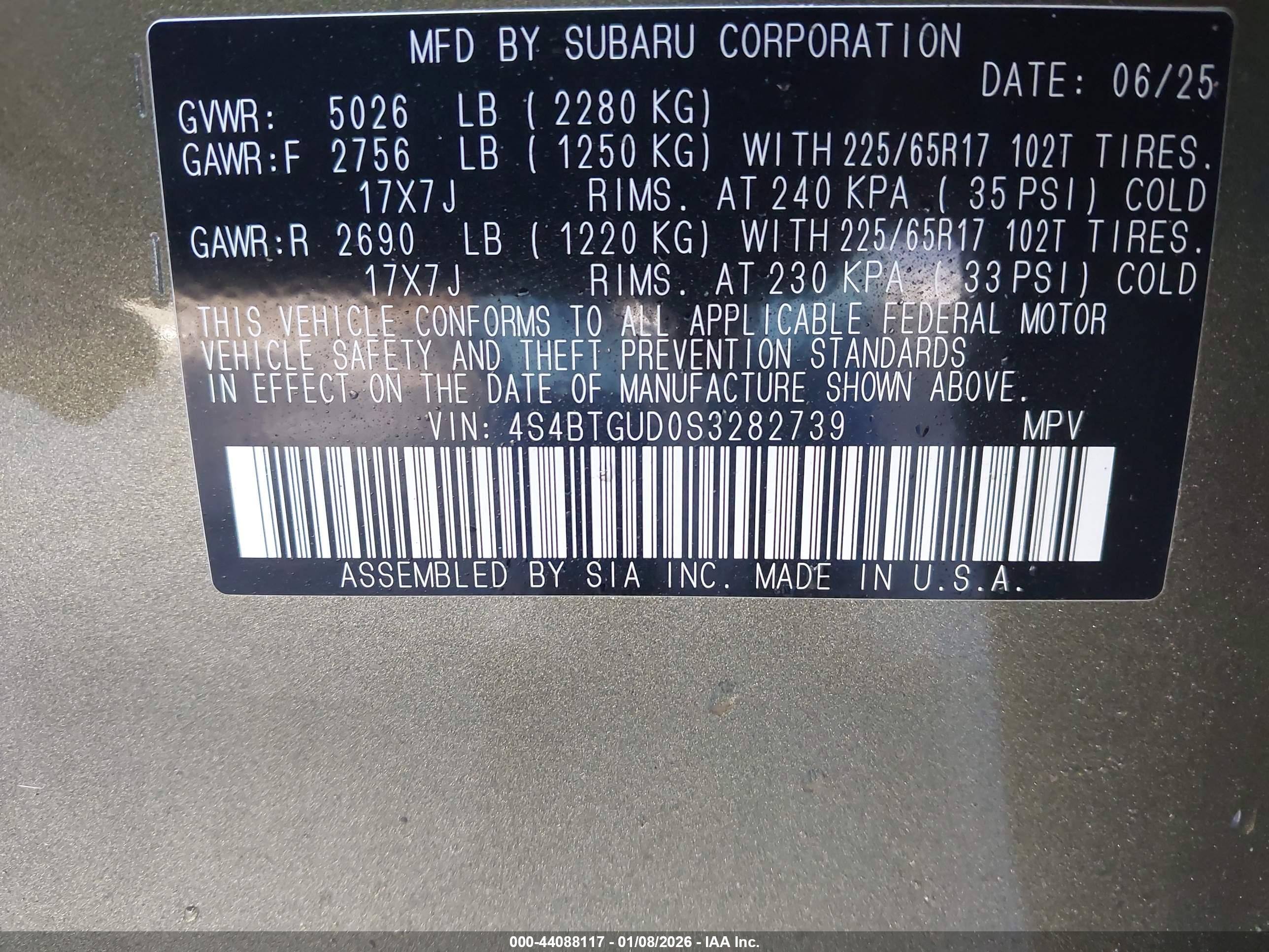 SUBARU OUTBACK image 9