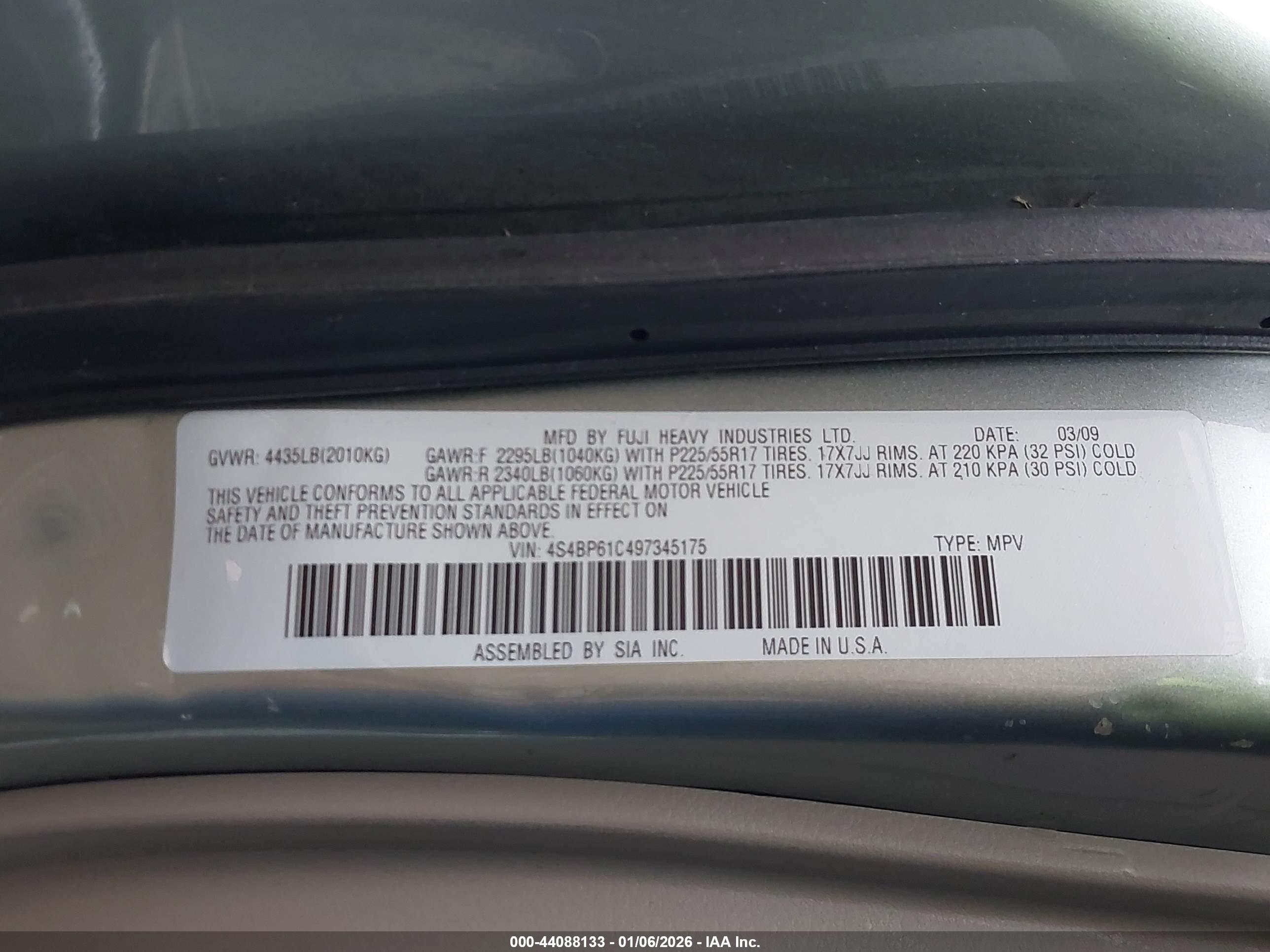 SUBARU OUTBACK image 9