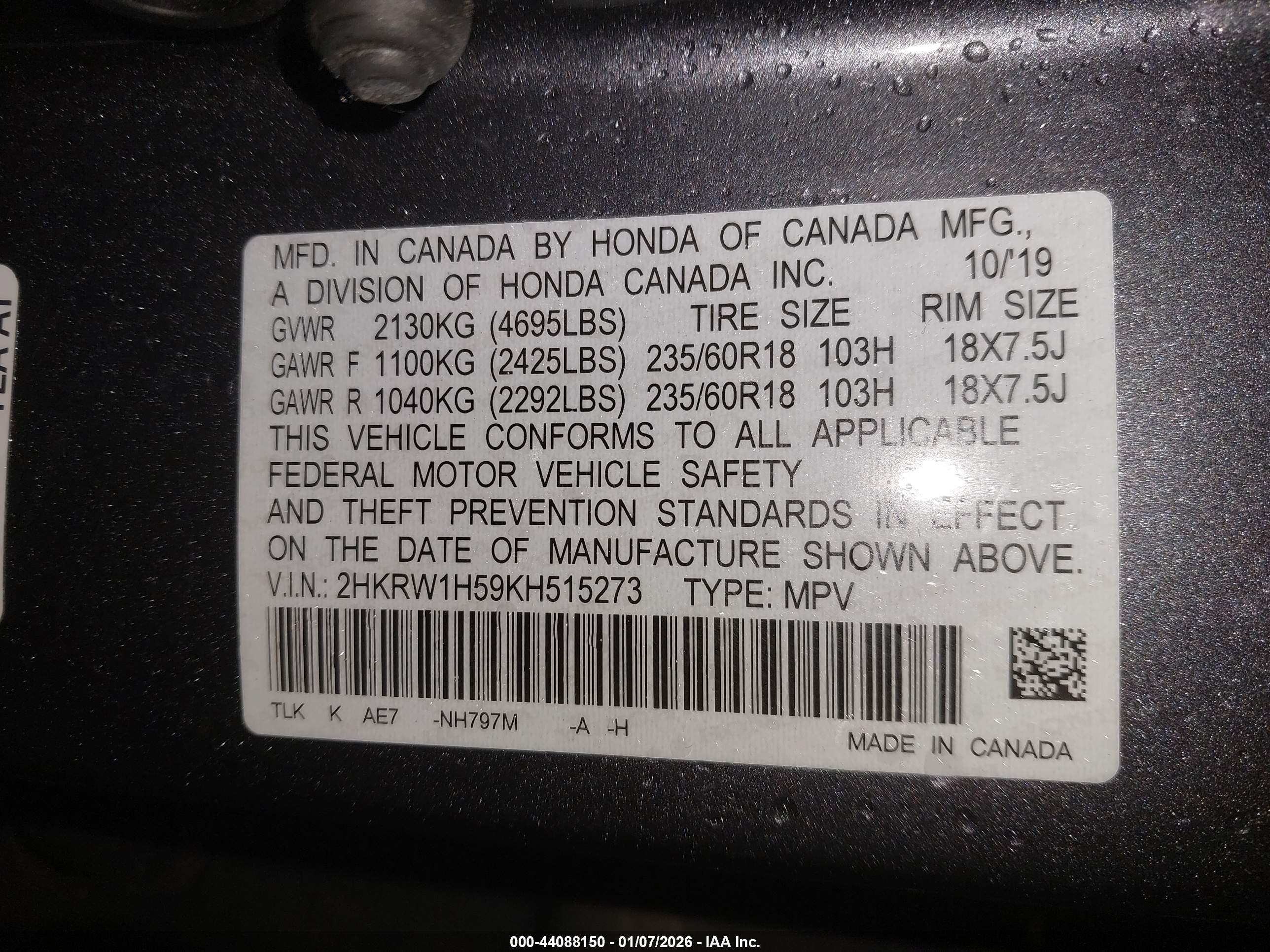 HONDA CR-V image 9