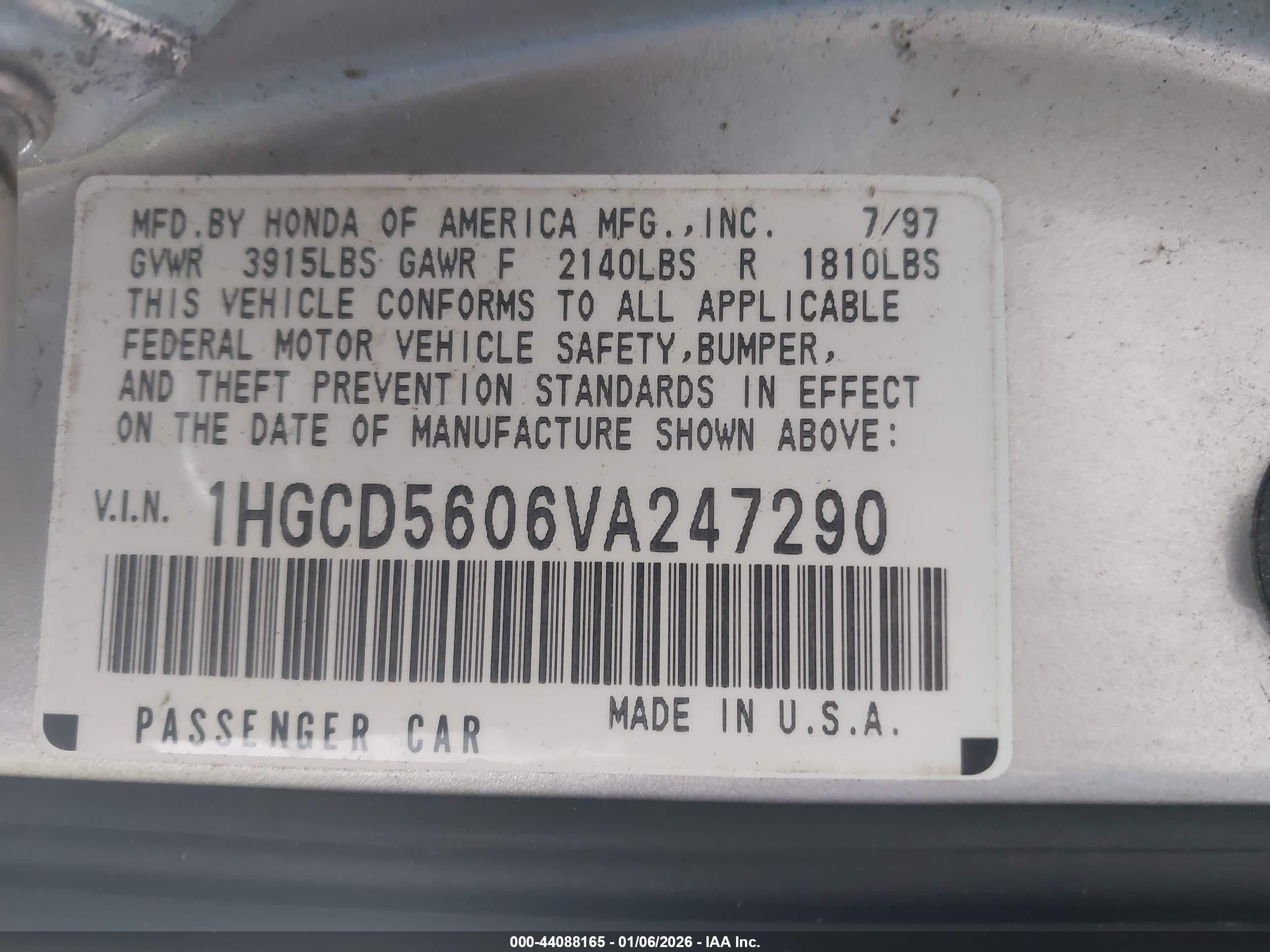 HONDA ACCORD image 9