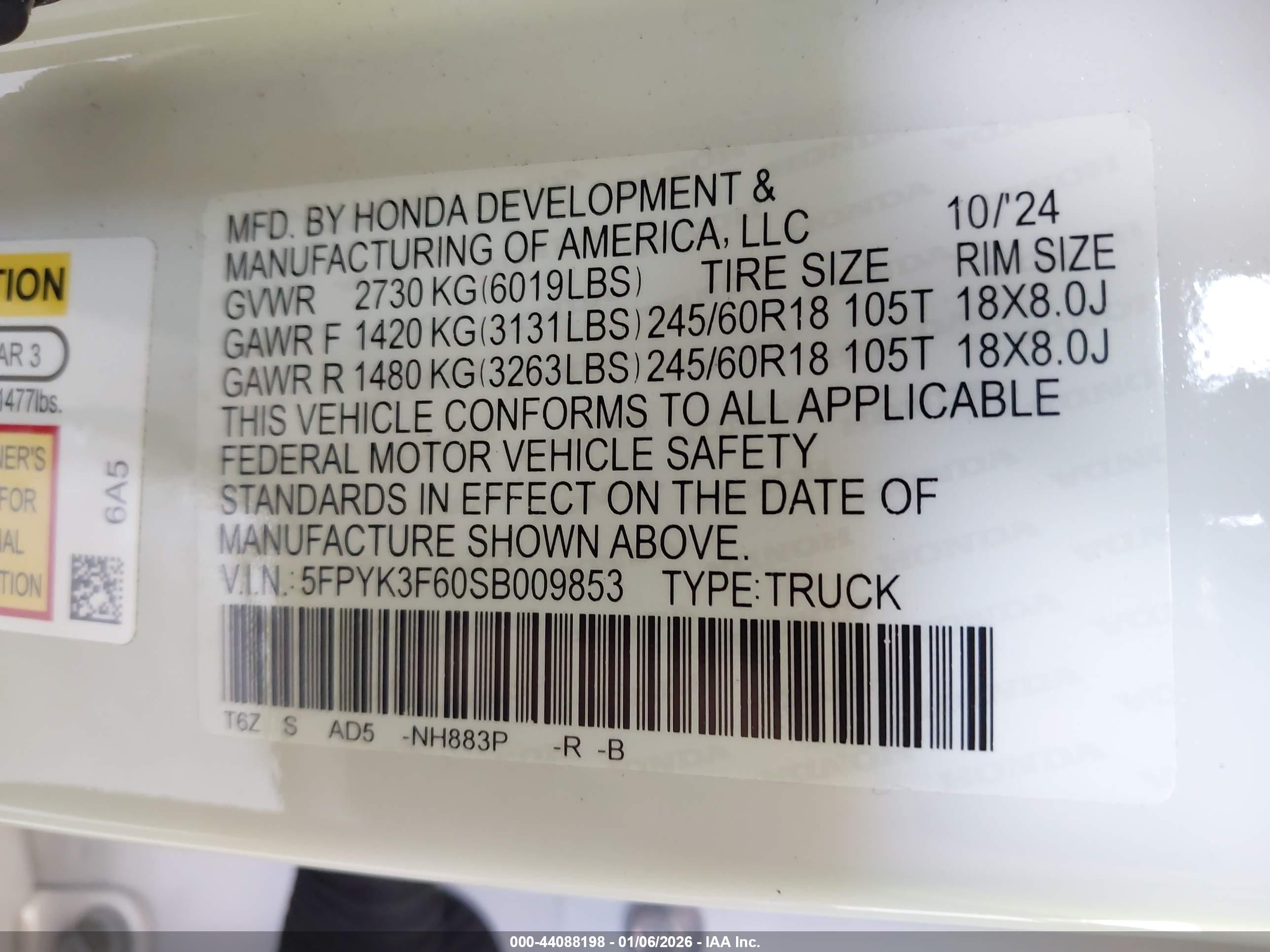 HONDA RIDGELINE image 9