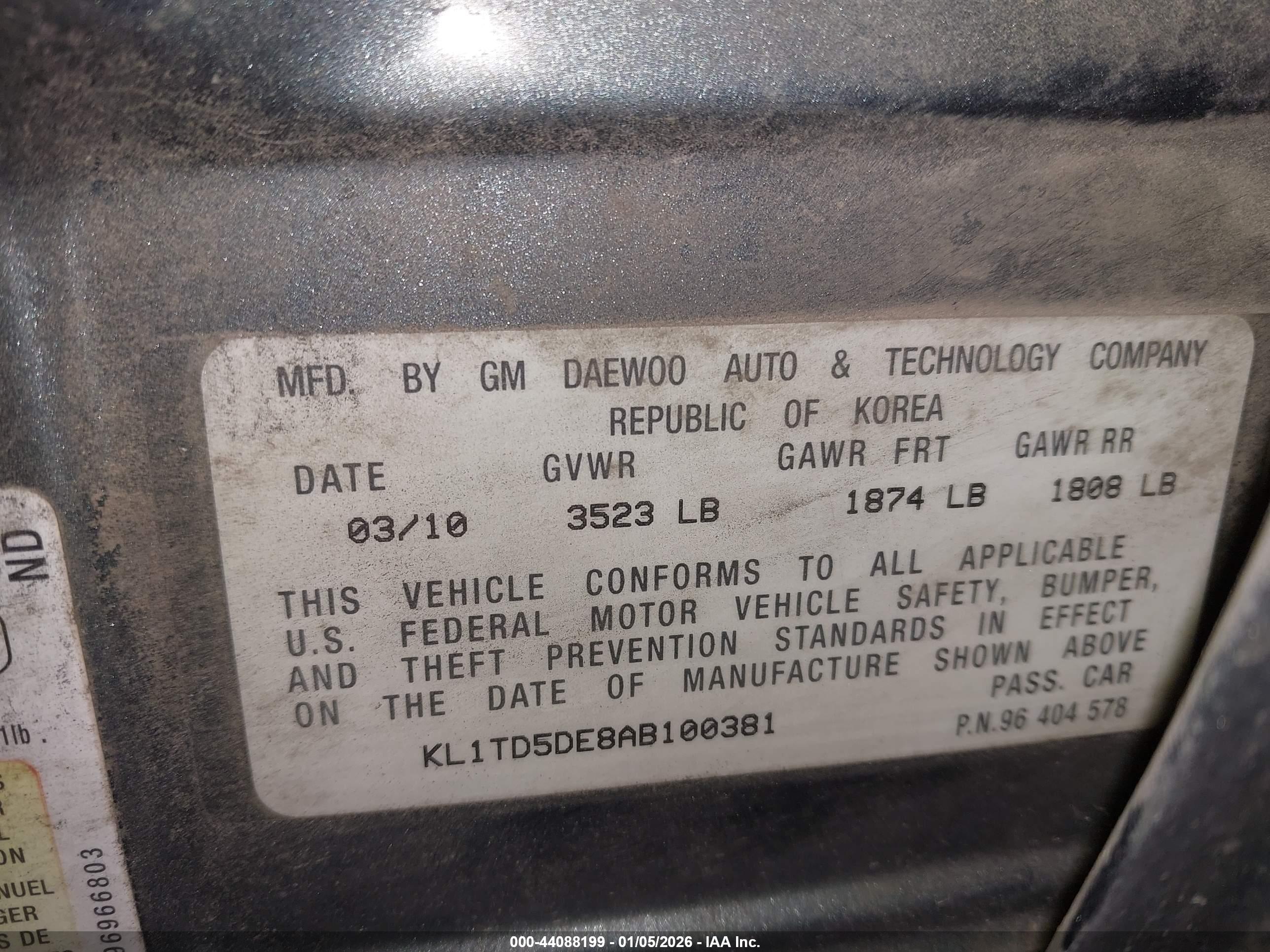 CHEVROLET AVEO image 9
