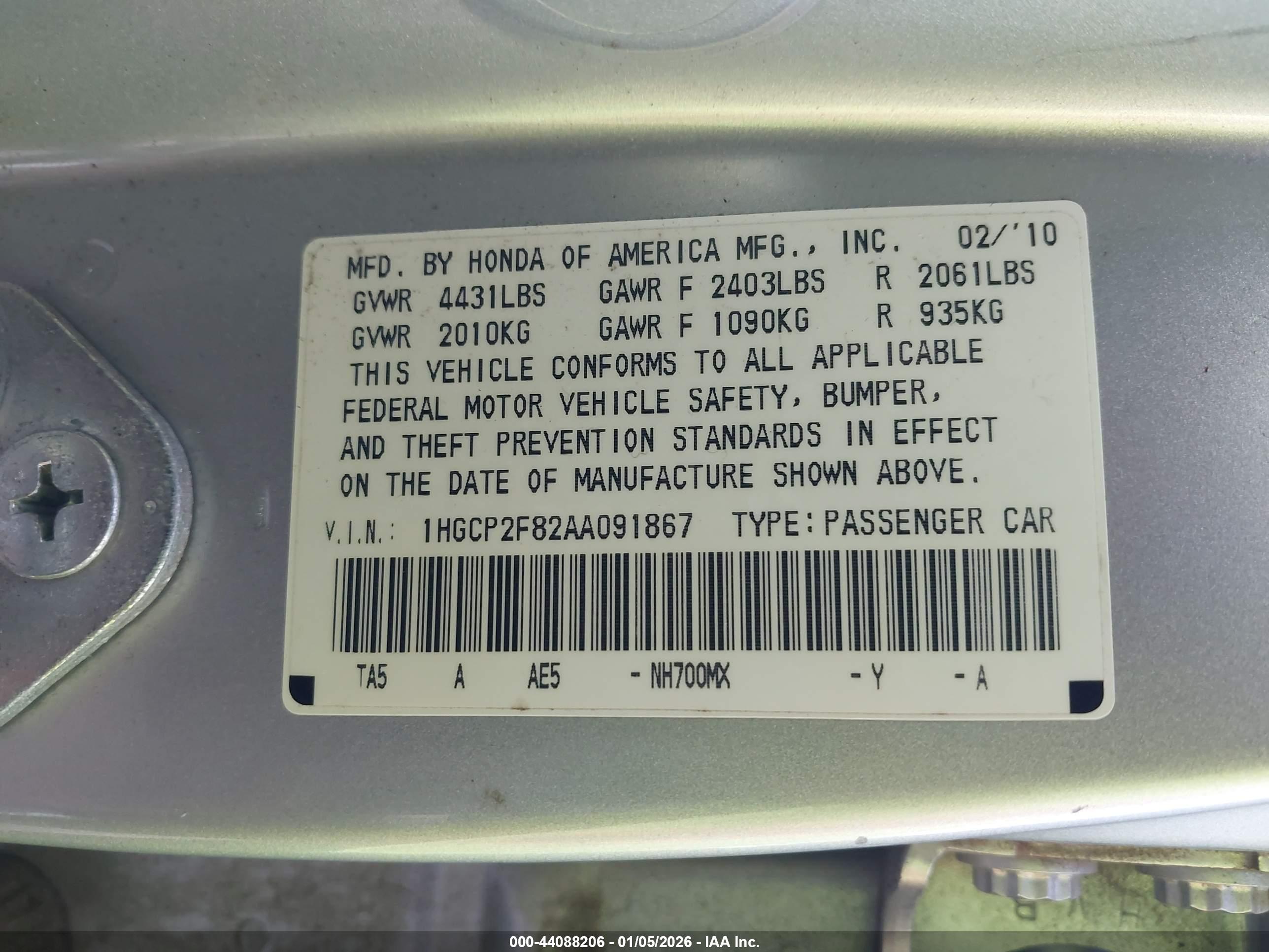 HONDA ACCORD image 9