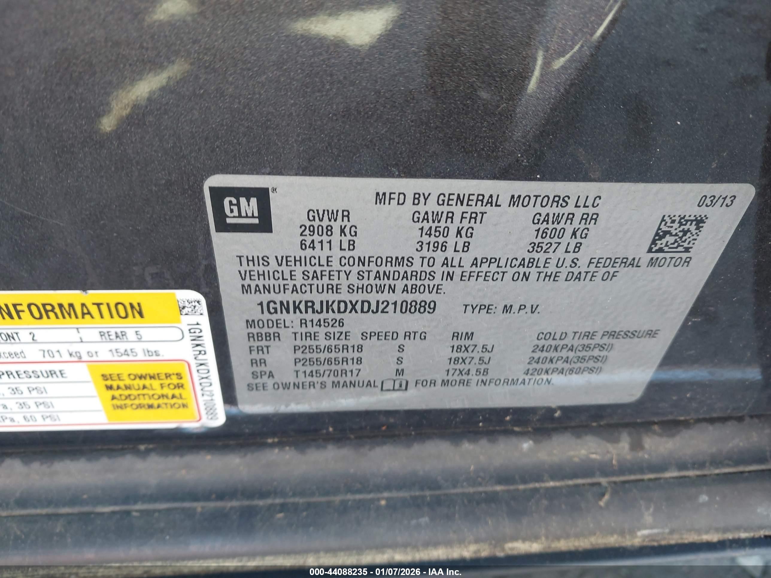 CHEVROLET TRAVERSE image 9