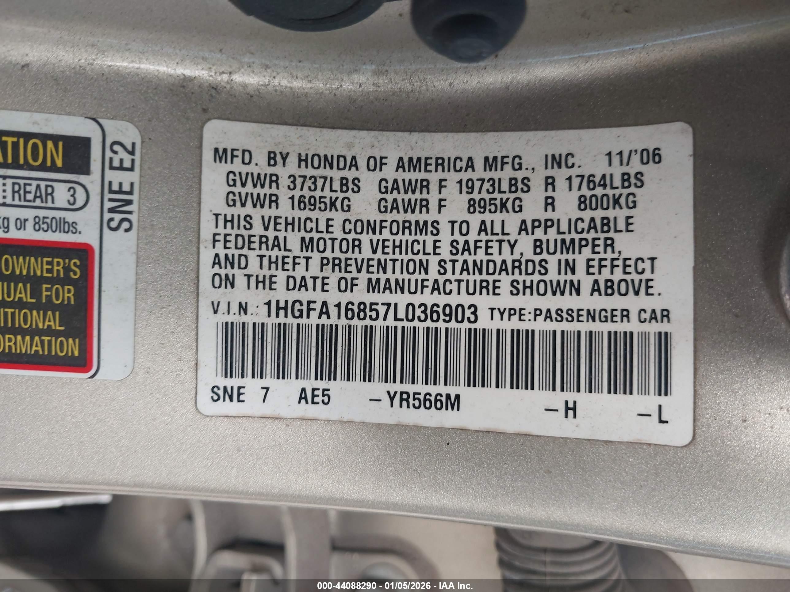 HONDA CIVIC image 9