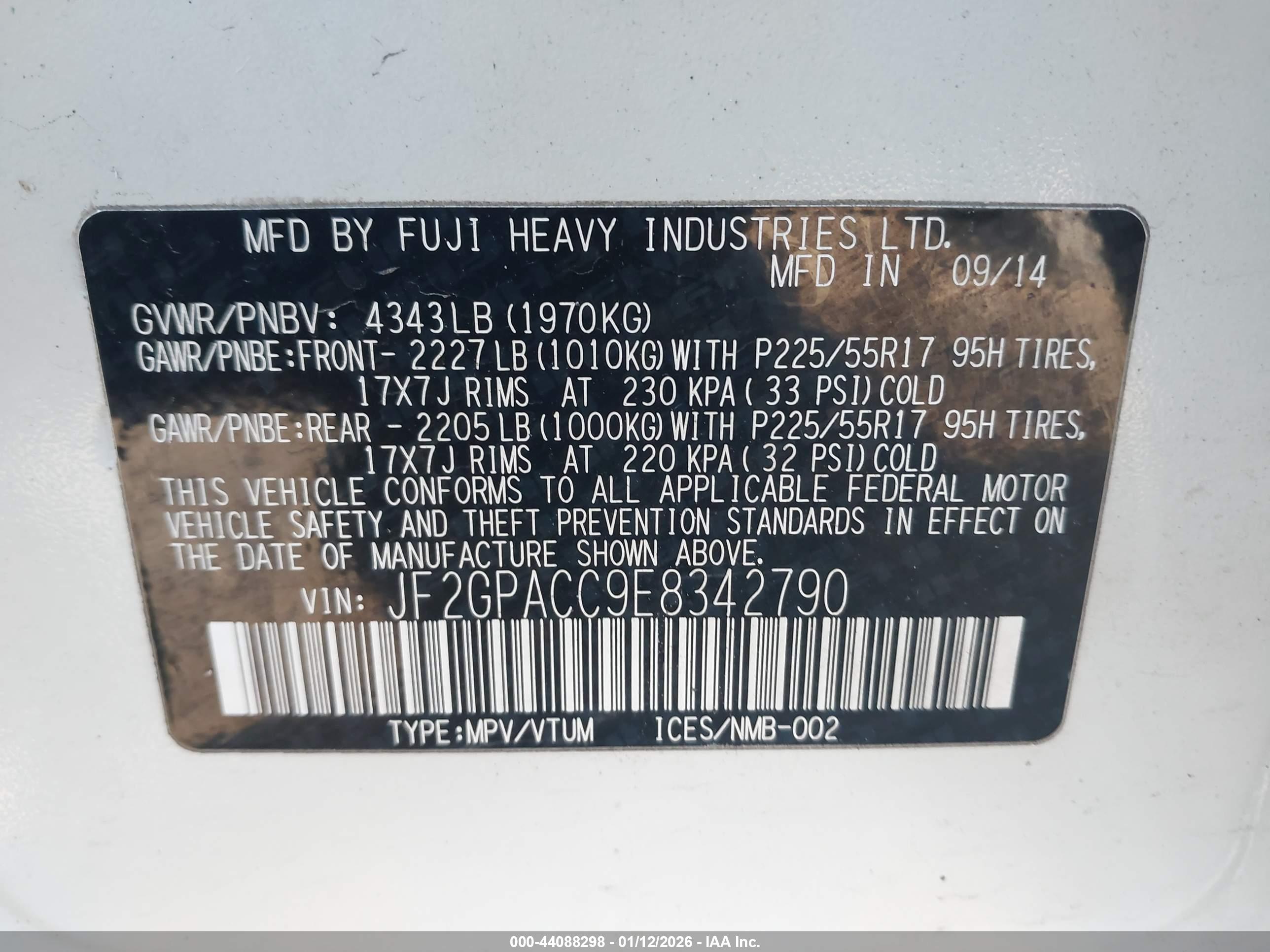 SUBARU XV image 9