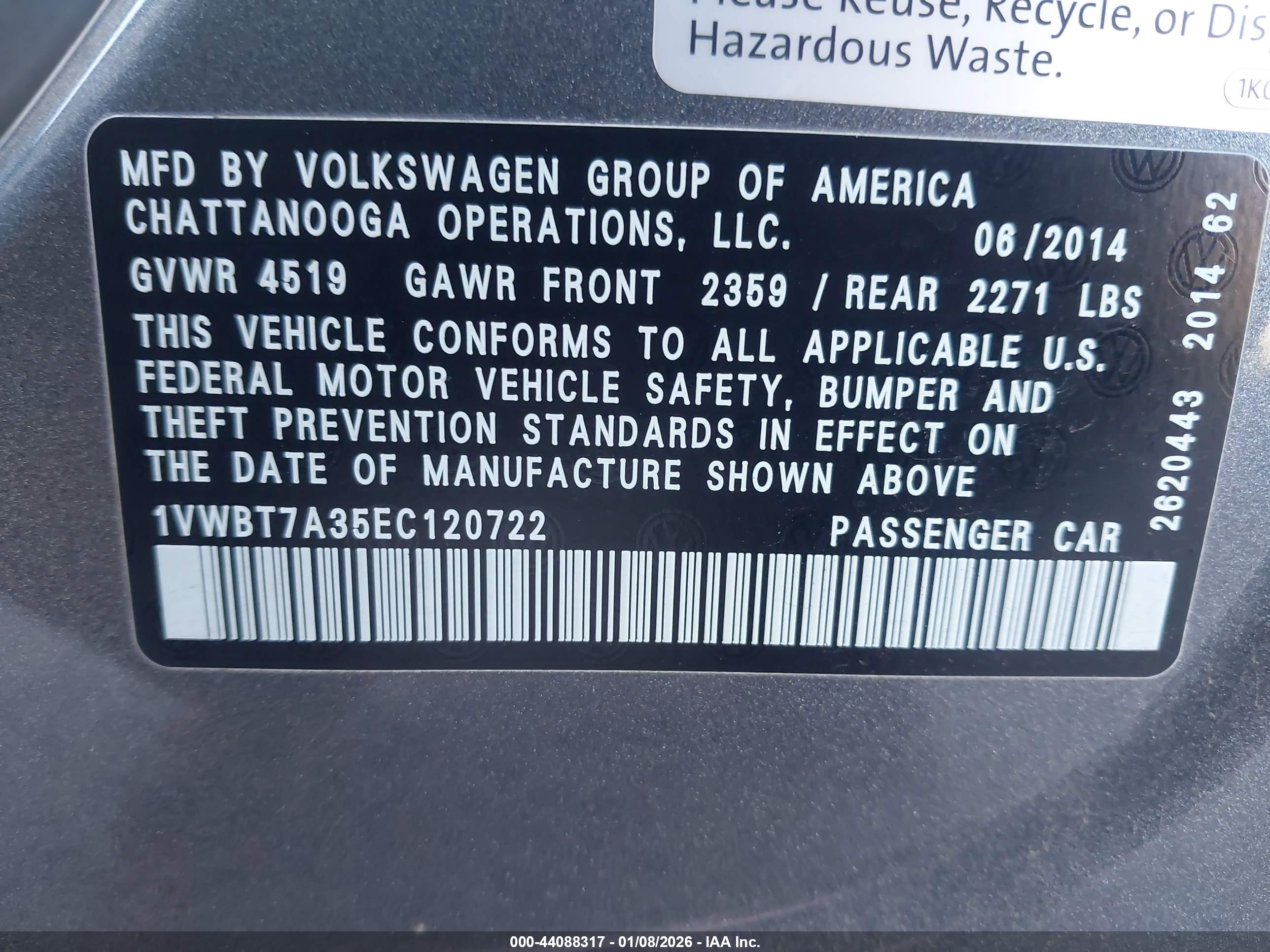 VOLKSWAGEN PASSAT image 9