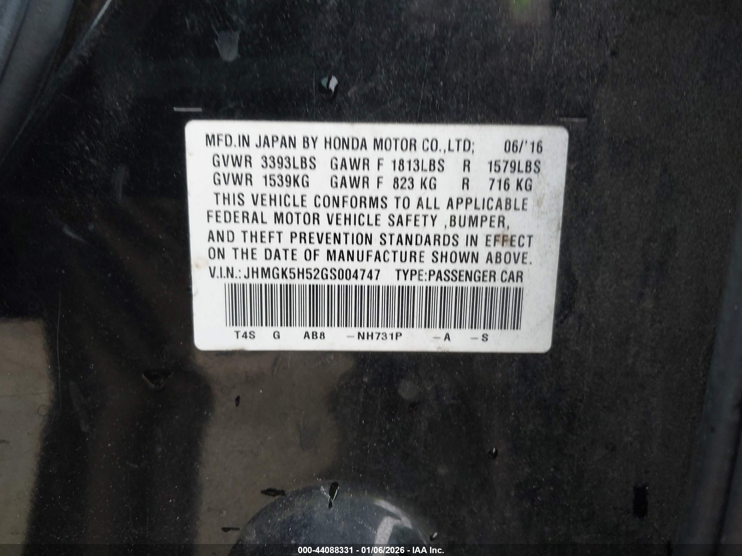HONDA FIT image 9