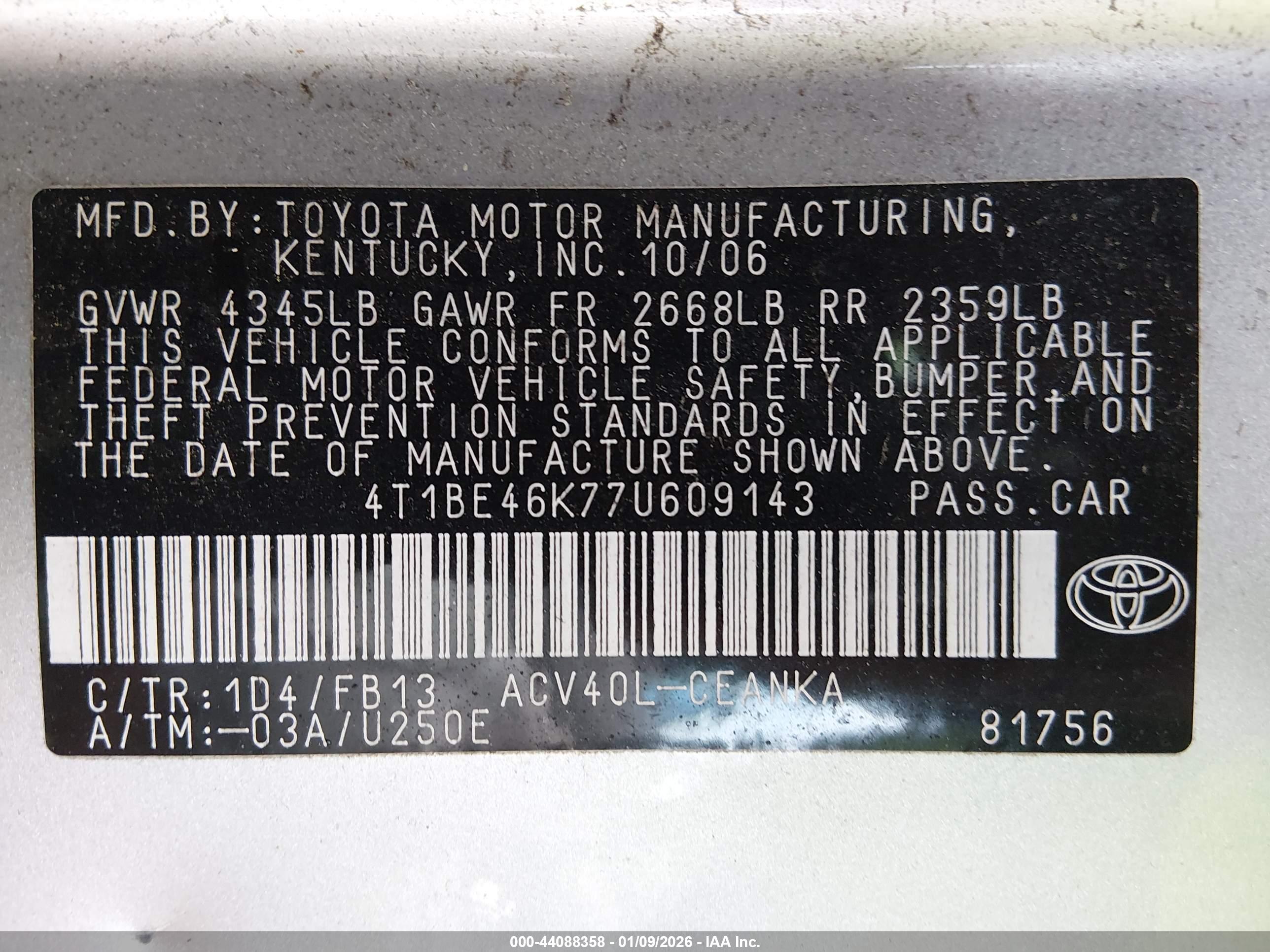 TOYOTA CAMRY image 9