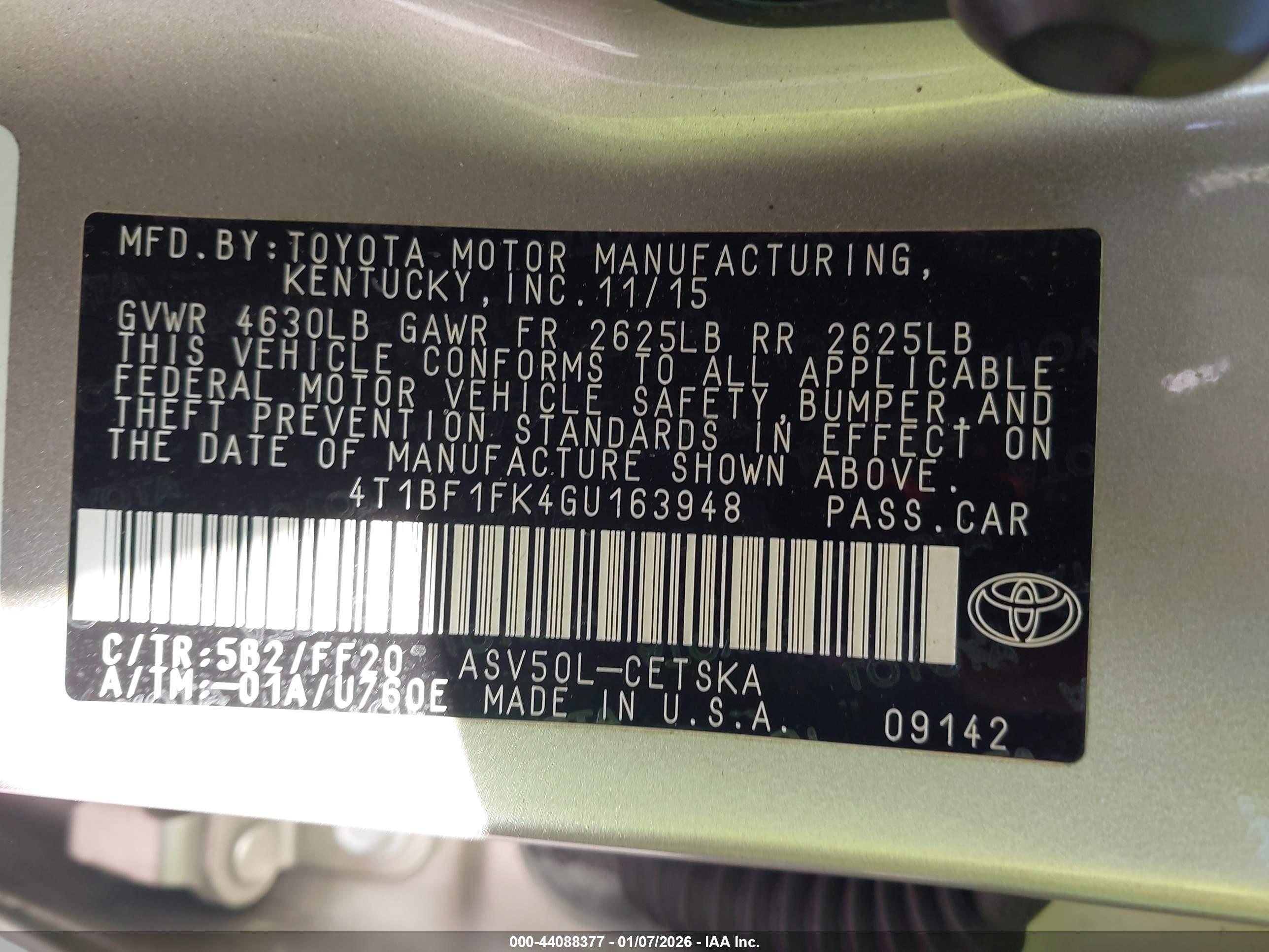 TOYOTA CAMRY image 9