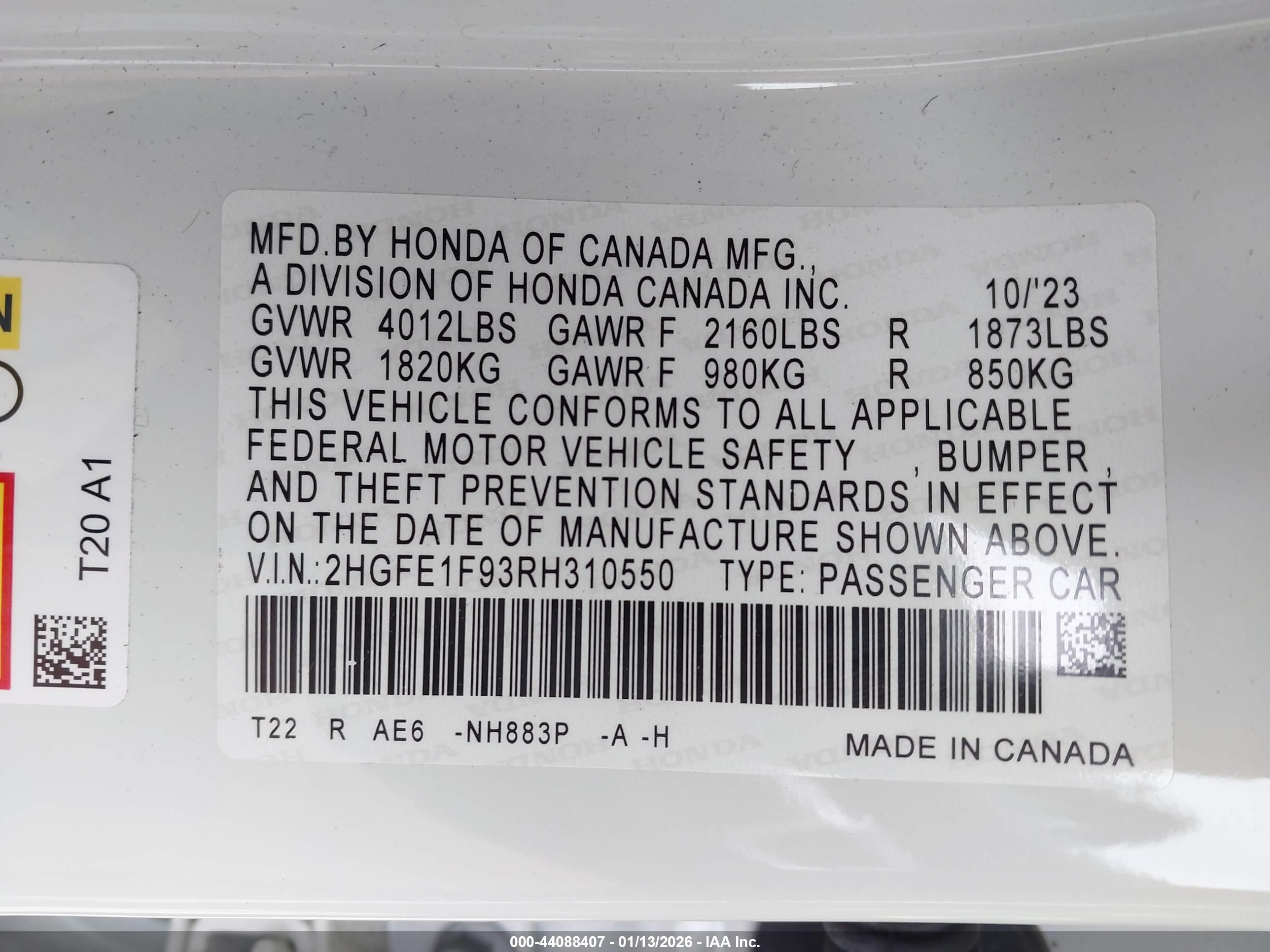 HONDA CIVIC image 9
