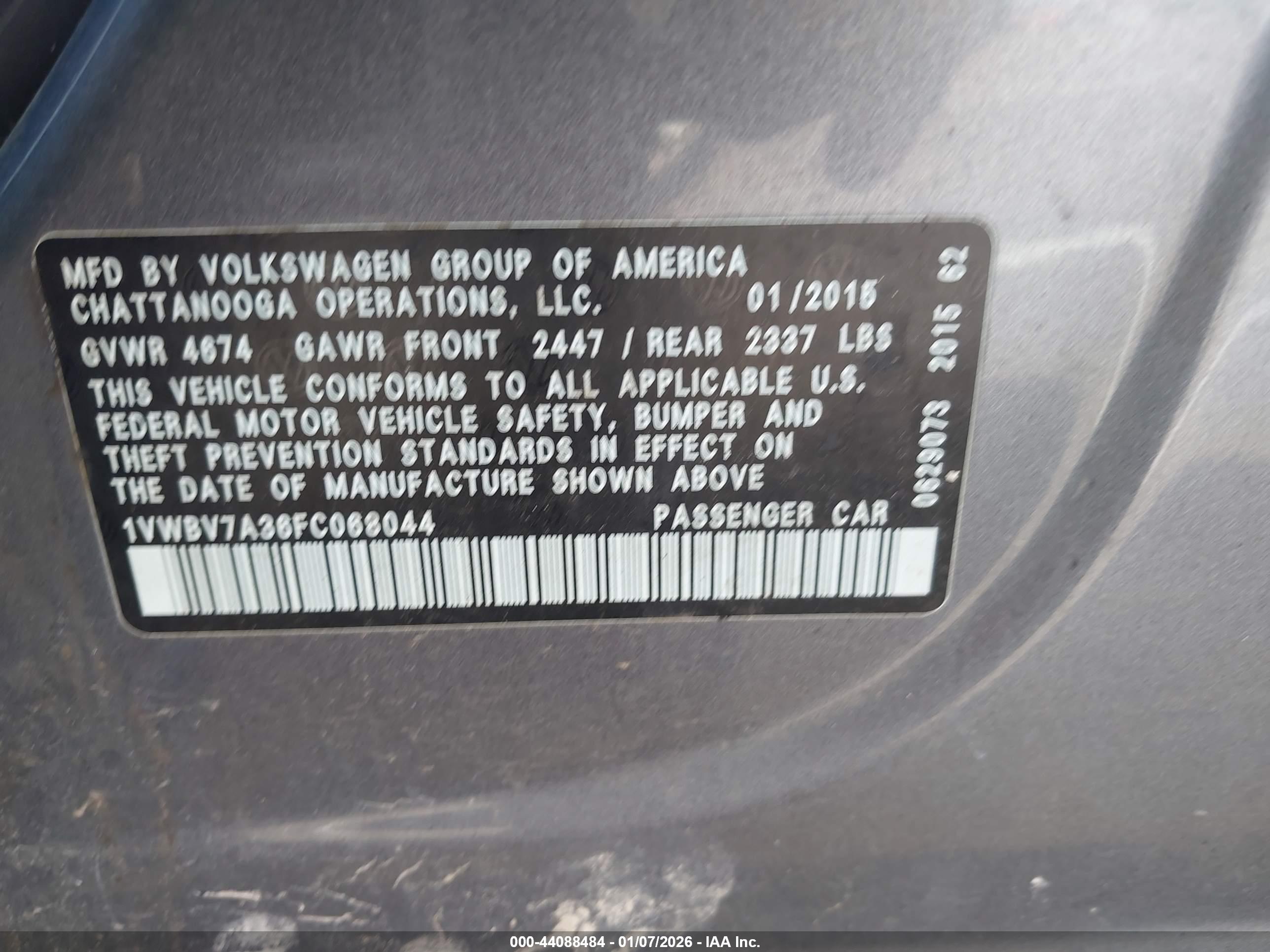 VOLKSWAGEN PASSAT image 9