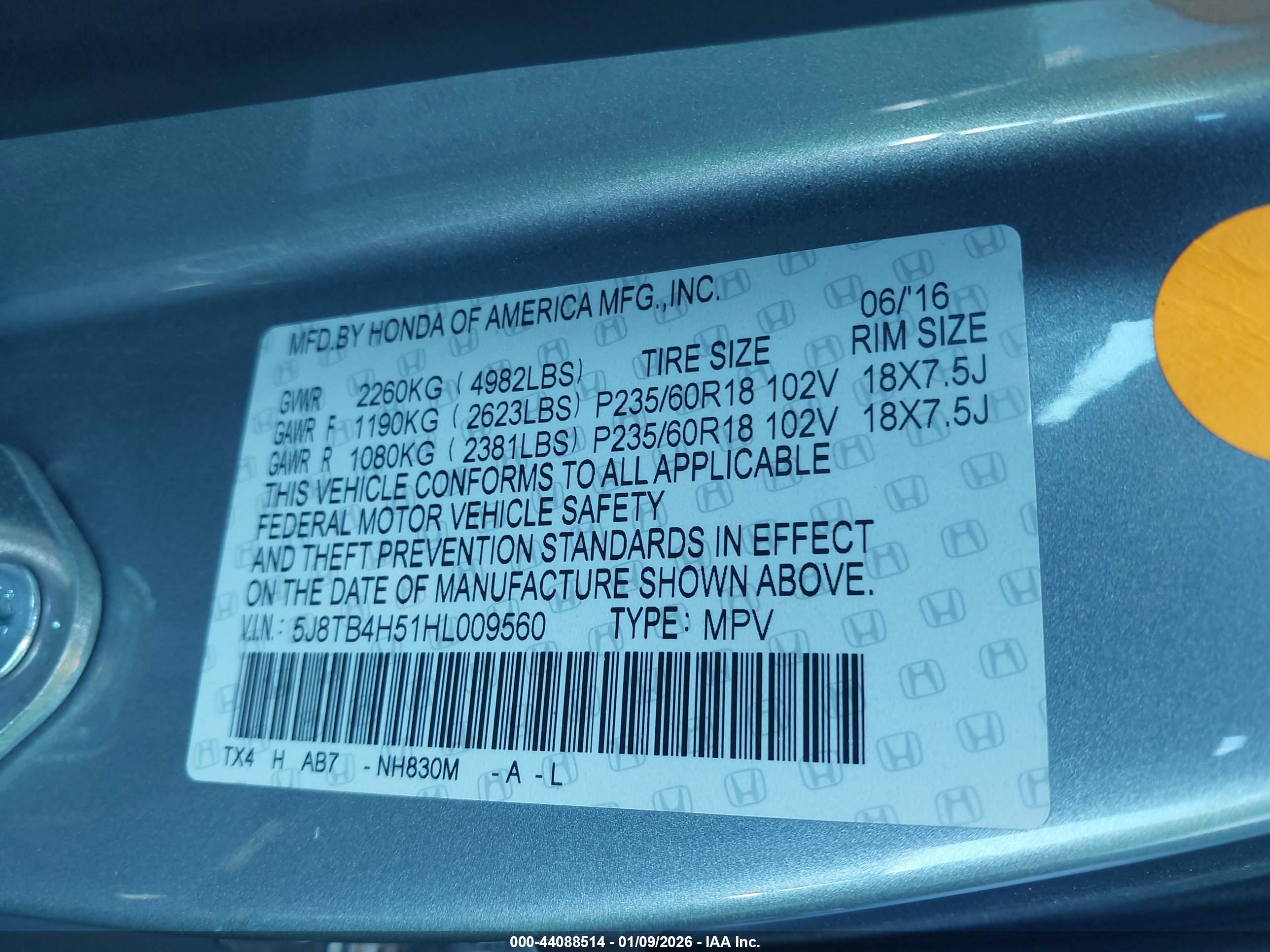 ACURA RDX image 9