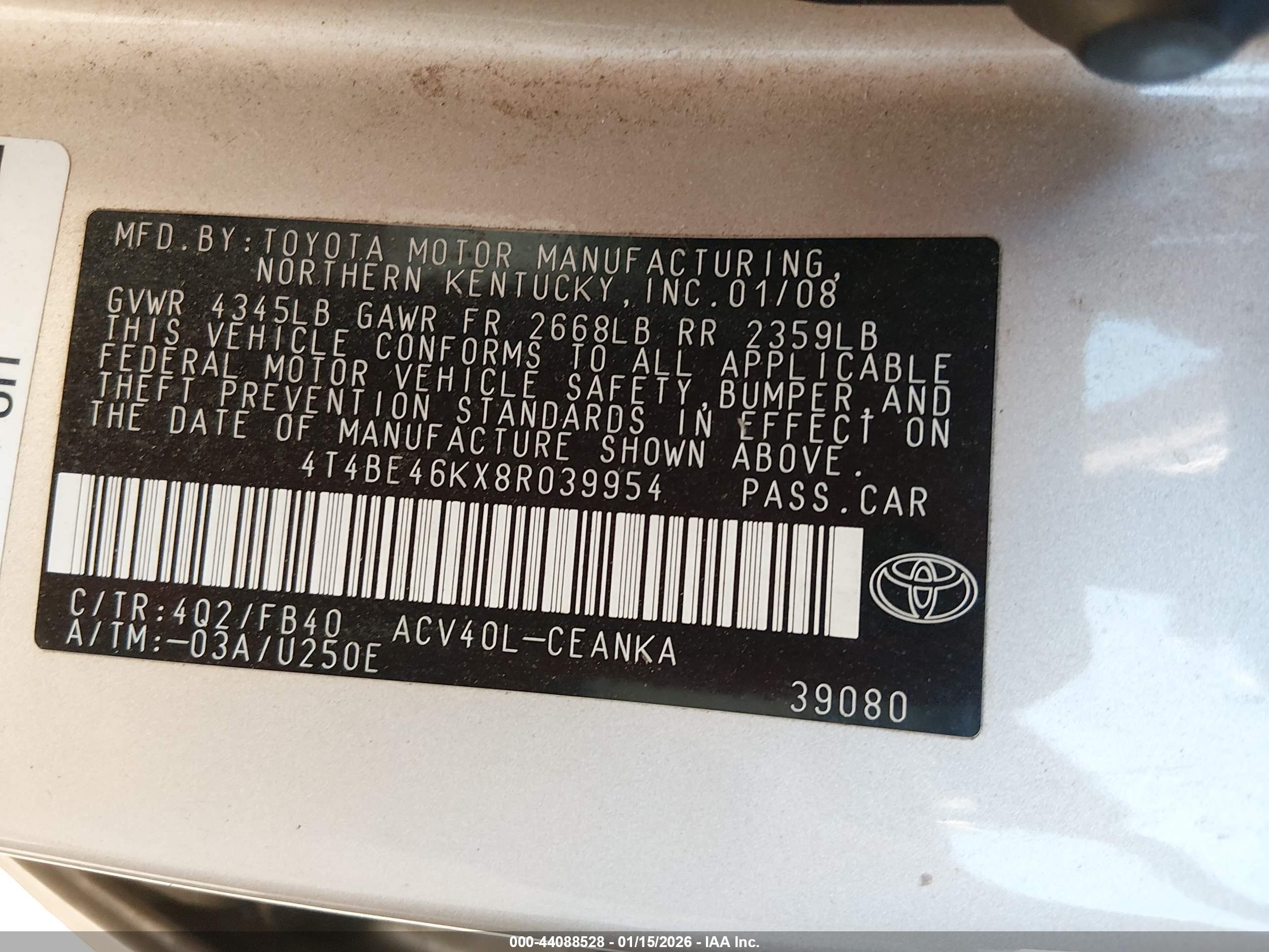TOYOTA CAMRY image 9